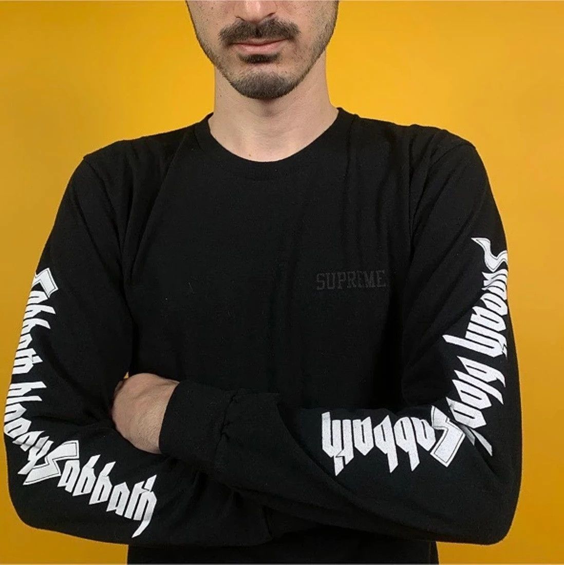 Supreme Supreme x Black Sabbath Long Sleeve T-Shirt Hellstar Chrome Size US M / EU 48-50 / 2 - 5 Thumbnail