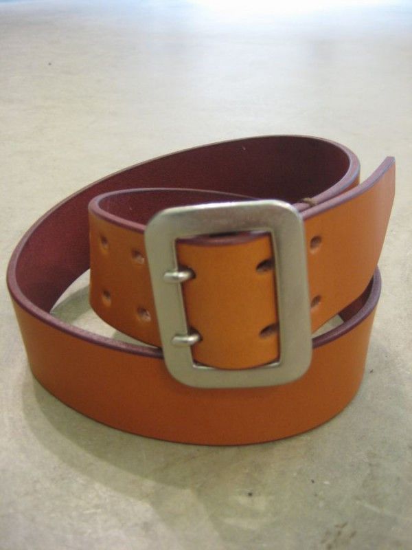 Dry Bones Dual Prong Leather Belt - Steerhide Size ONE SIZE - 1 Thumbnail
