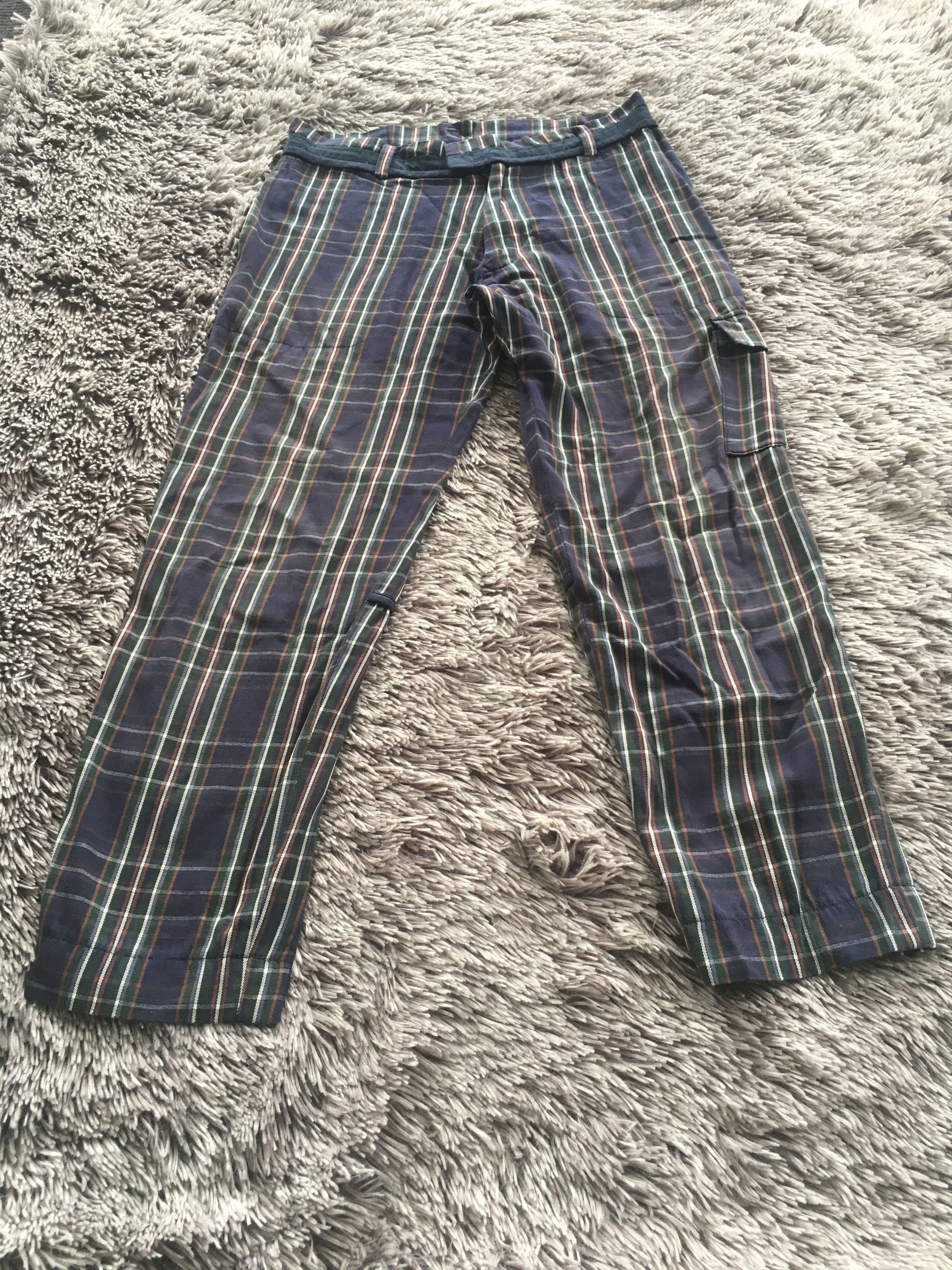 Undercover Undercover AW 1996 Blue Tartan Cargo Pant Size US 30 / EU 46 - 6 Thumbnail