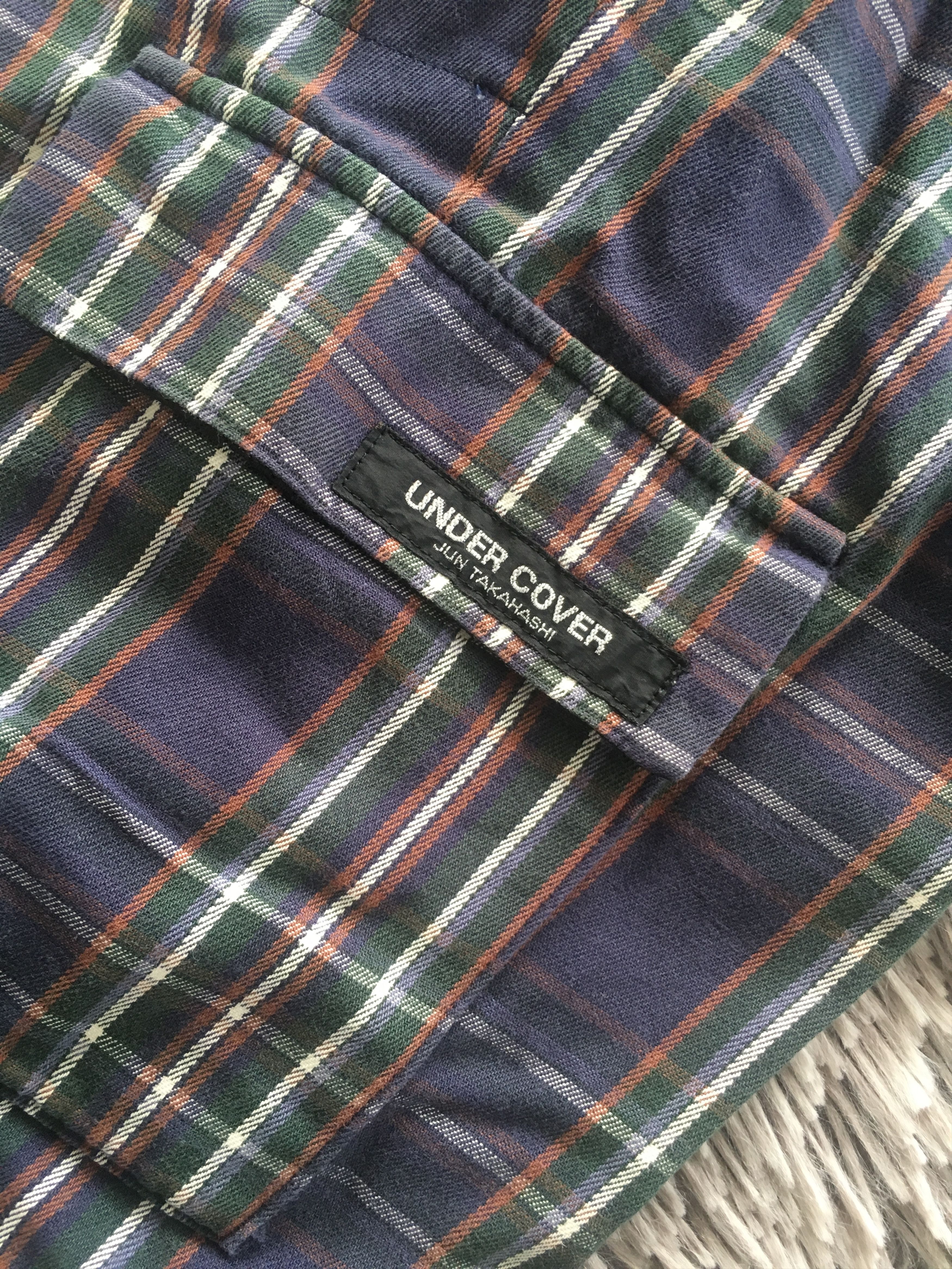 Undercover Undercover AW 1996 Blue Tartan Cargo Pant Size US 30 / EU 46 - 3 Thumbnail