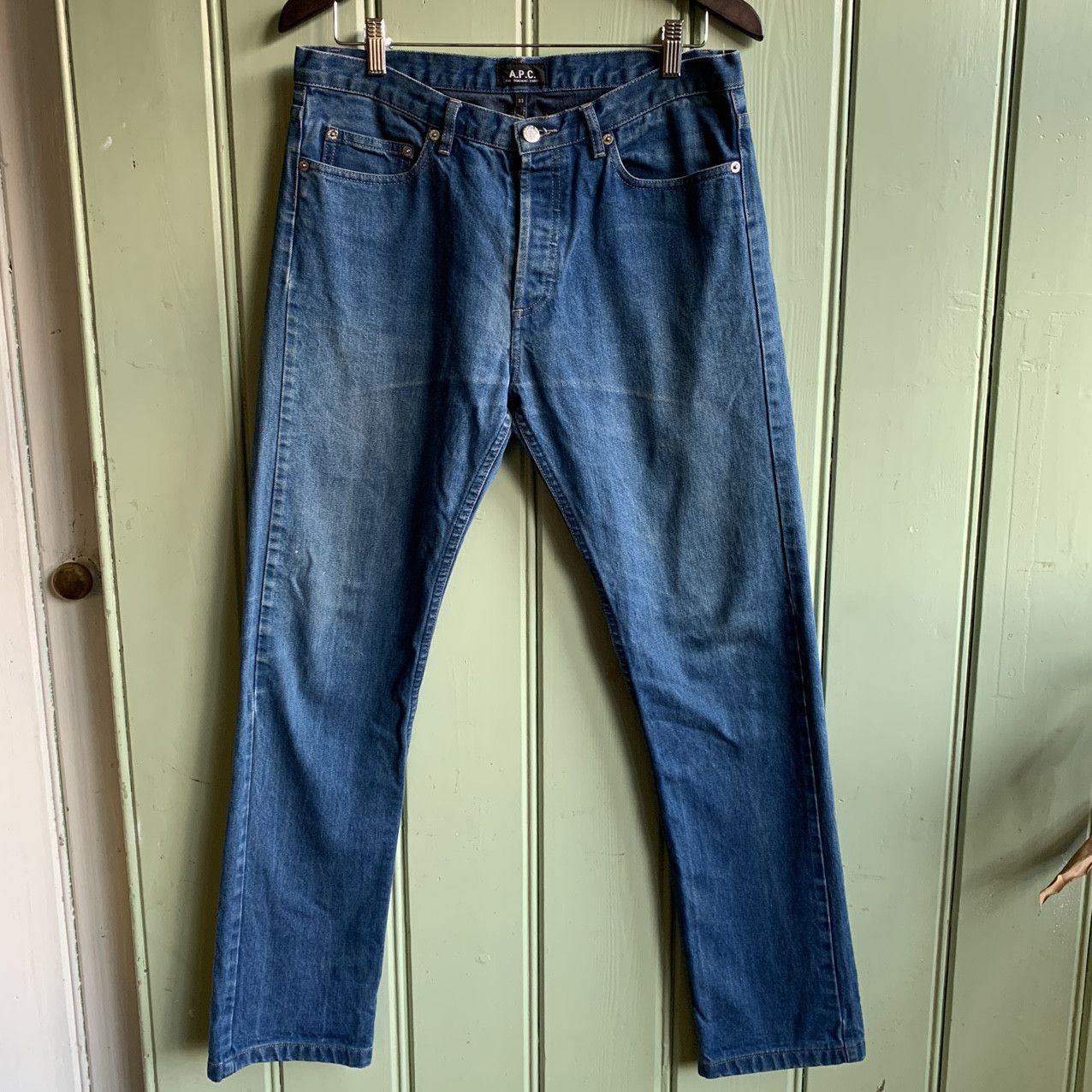 image of A P C Vintage Jeans in Mid Blue, Men's (Size 33)