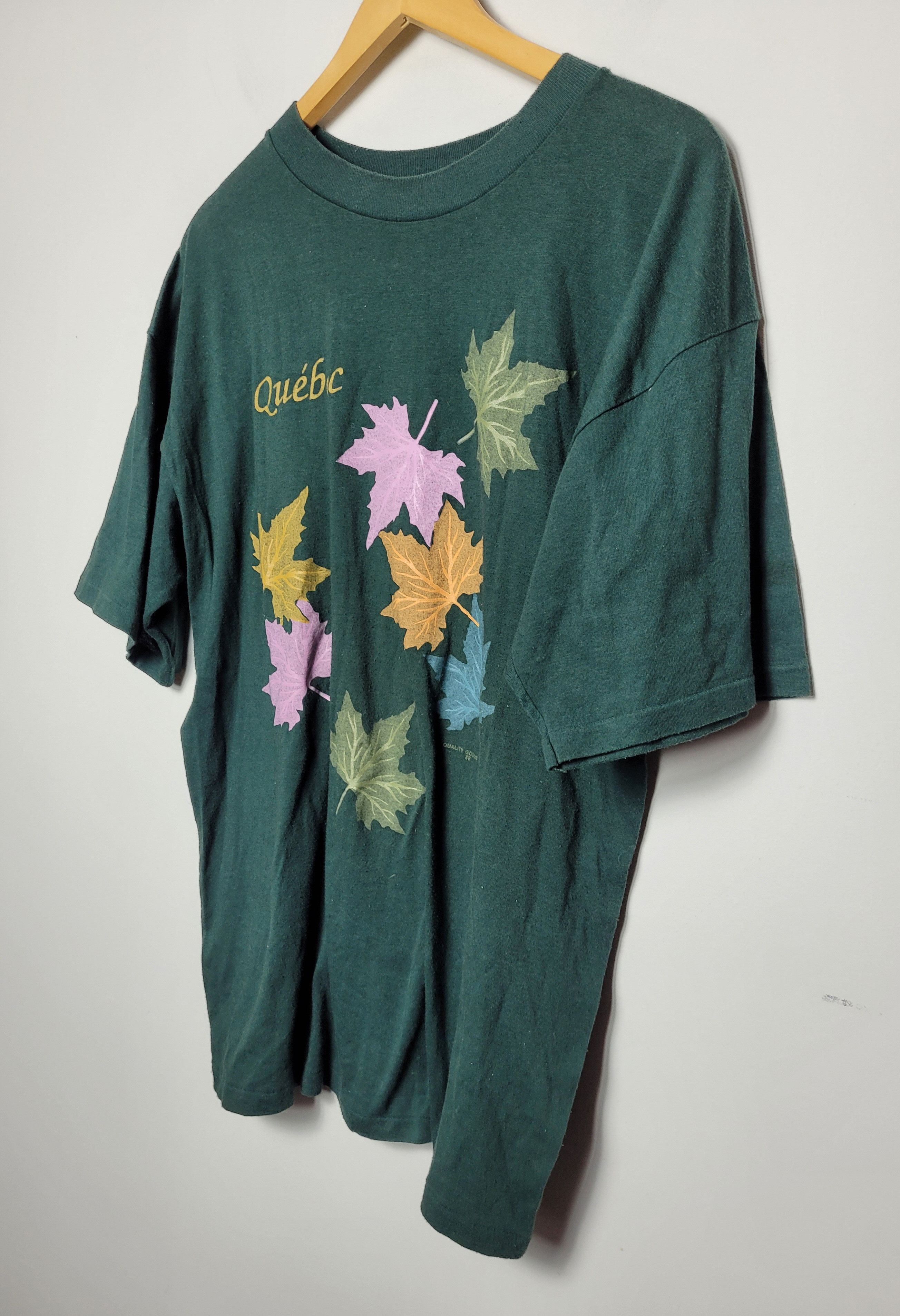 Vintage vintage 80s Quebec nature made in Canada tee Size US L / EU 52-54 / 3 - 2 Thumbnail