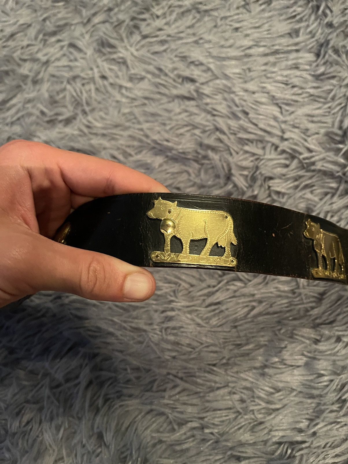 Etro × Vintage Etro 80s vintage iconic cows logo belt 101cm Size 32 - 6 Thumbnail