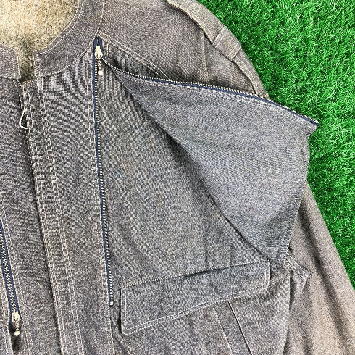 Japanese Brand Vintage Parachute Bomber Style by Jeans Paul Isola Paris Size US L / EU 52-54 / 3 - 8 Thumbnail