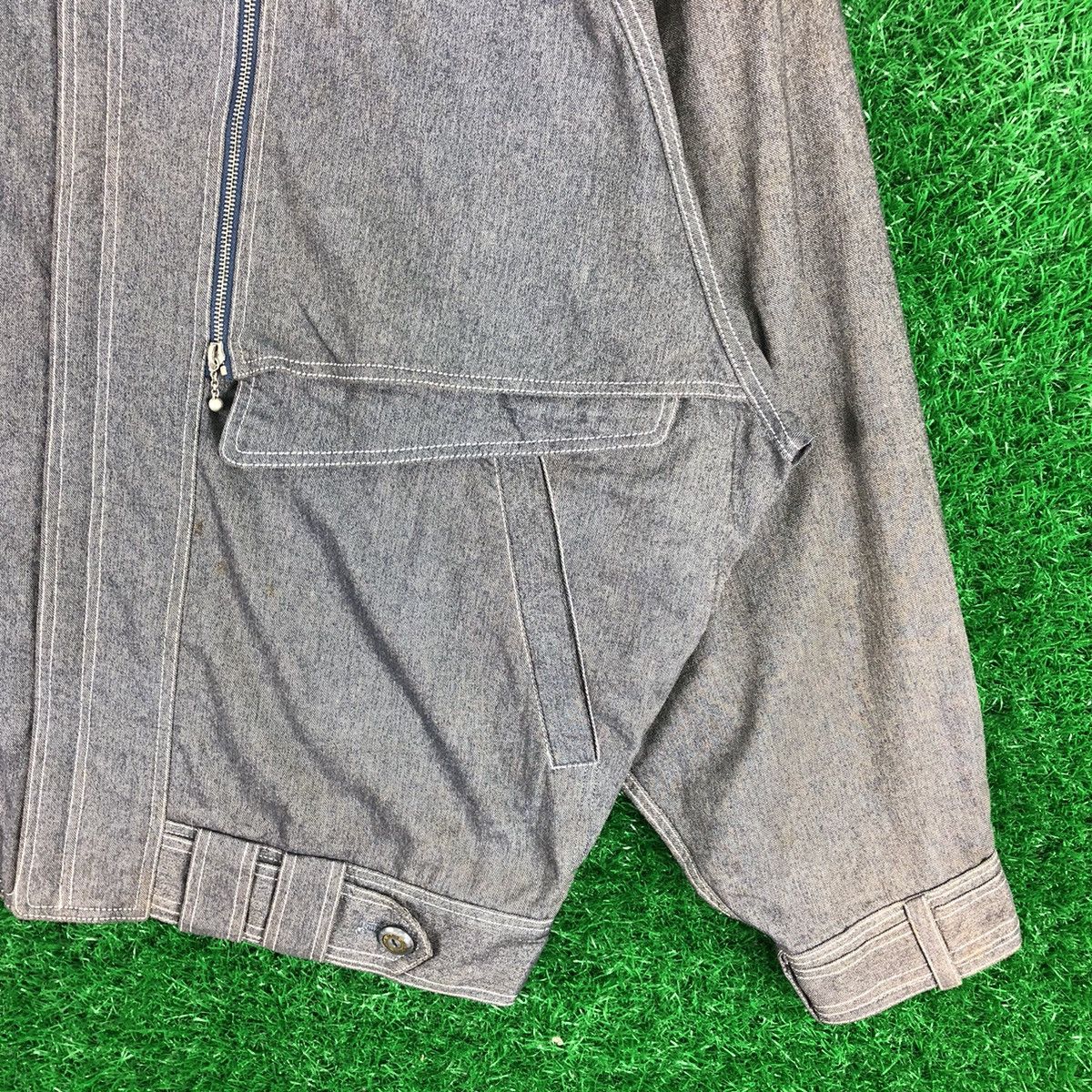 Japanese Brand Vintage Parachute Bomber Style by Jeans Paul Isola Paris Size US L / EU 52-54 / 3 - 3 Thumbnail