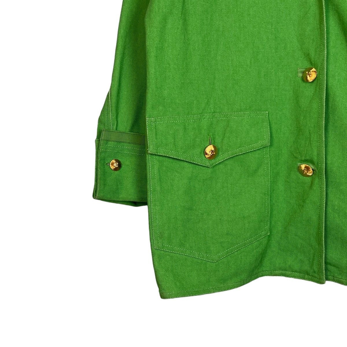 Chanel 🔥LAST PRICE🔥 Chanel Vert Green CC Buttons Coat Size M / US 6-8 / IT 42-44 - 2 Thumbnail