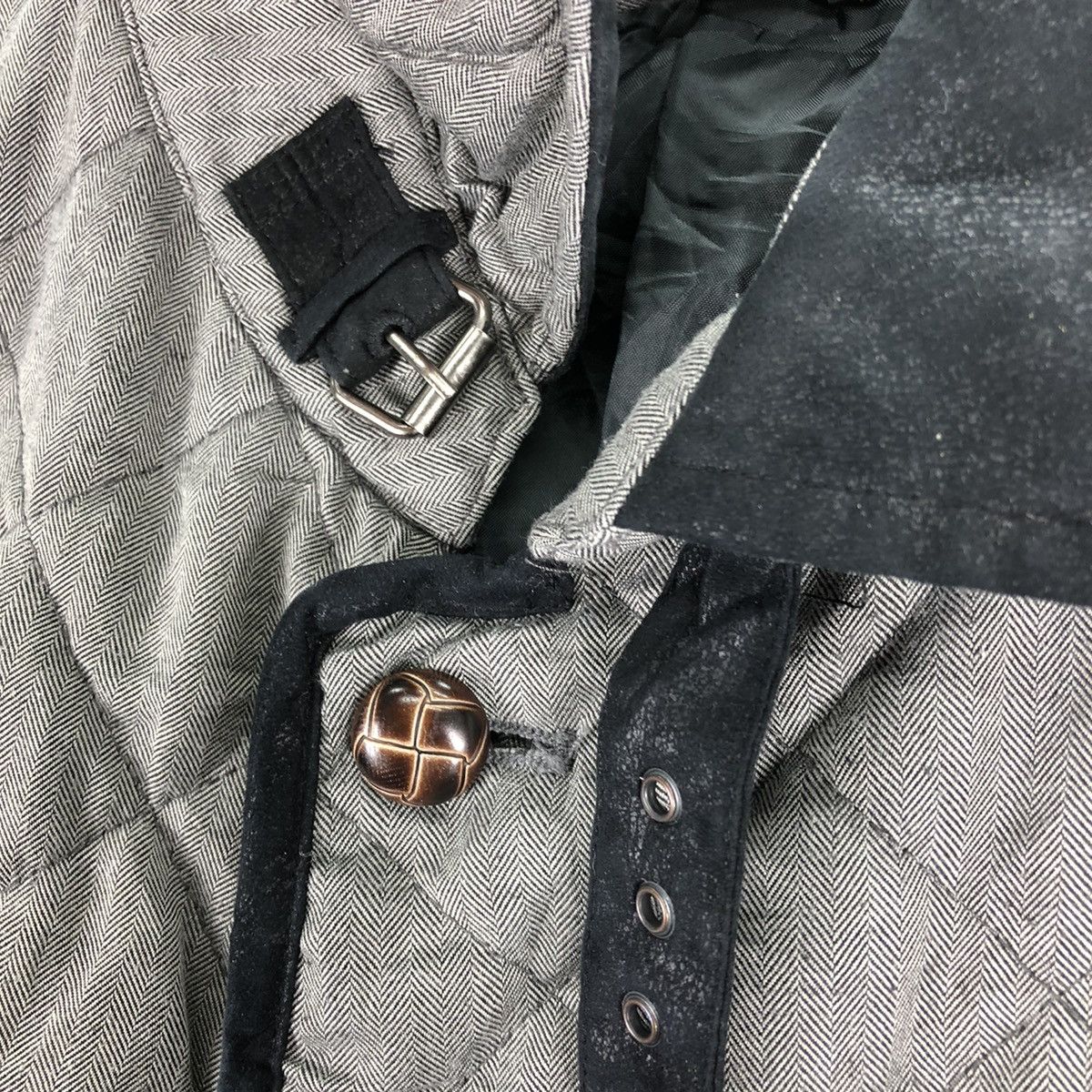 Japanese Brand Vintage Jacket Herringbone Quilted Puffer by Field/Dream Size US L / EU 52-54 / 3 - 7 Thumbnail