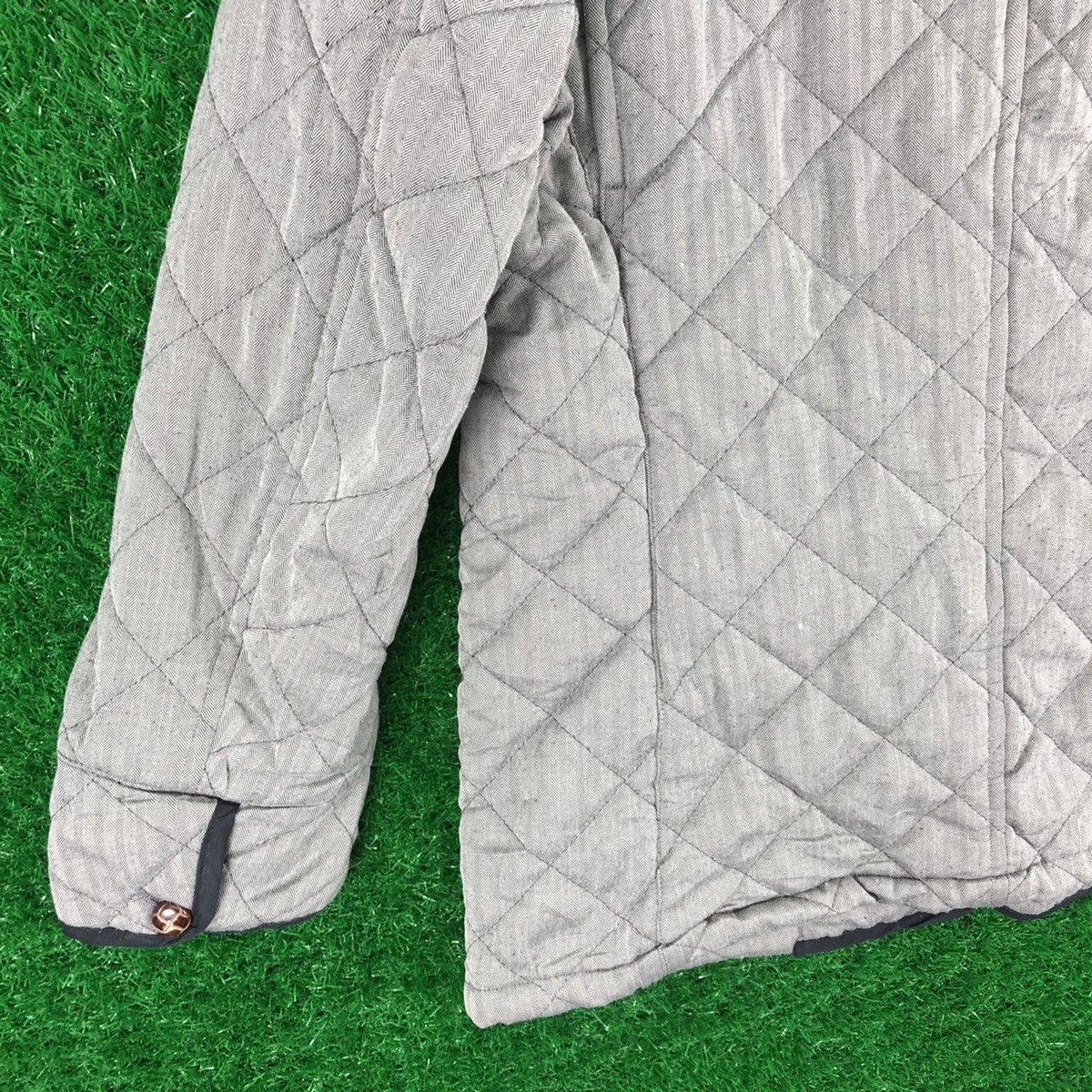 Japanese Brand Vintage Jacket Herringbone Quilted Puffer by Field/Dream Size US L / EU 52-54 / 3 - 6 Thumbnail