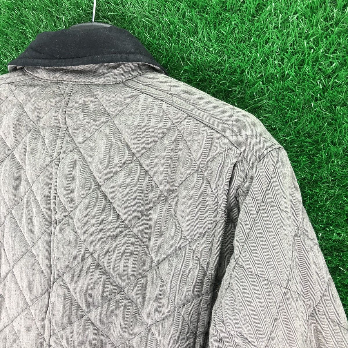 Japanese Brand Vintage Jacket Herringbone Quilted Puffer by Field/Dream Size US L / EU 52-54 / 3 - 5 Thumbnail