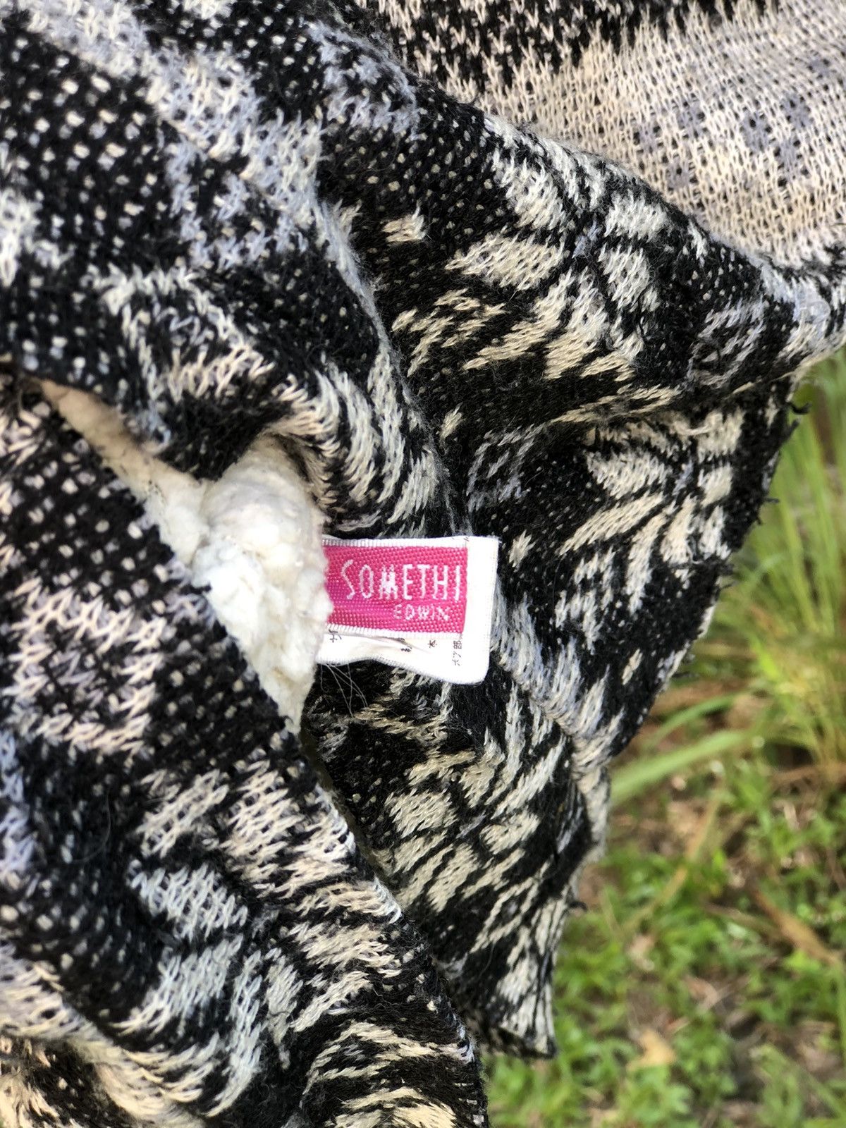 Edwin Vintage Knit Sherpa Sweater Hoodie by Something Edwin Size US XXS / EU 40 - 9 Thumbnail