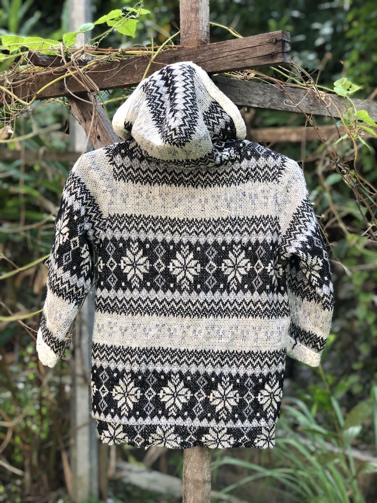 Edwin Vintage Knit Sherpa Sweater Hoodie by Something Edwin Size US XXS / EU 40 - 4 Thumbnail