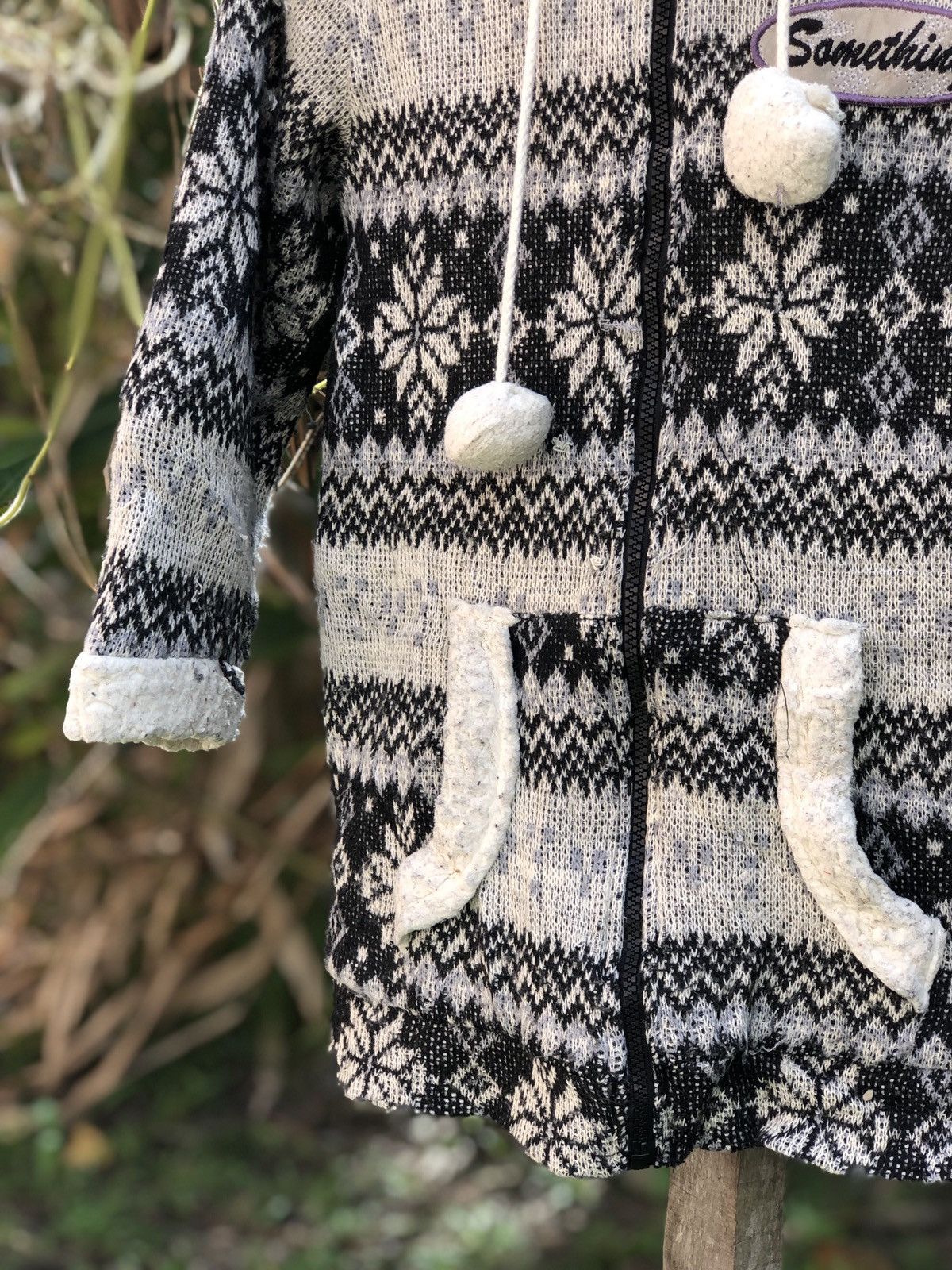 Edwin Vintage Knit Sherpa Sweater Hoodie by Something Edwin Size US XXS / EU 40 - 3 Thumbnail