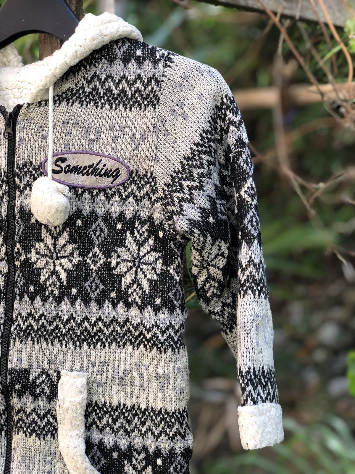 Edwin Vintage Knit Sherpa Sweater Hoodie by Something Edwin Size US XXS / EU 40 - 2 Thumbnail