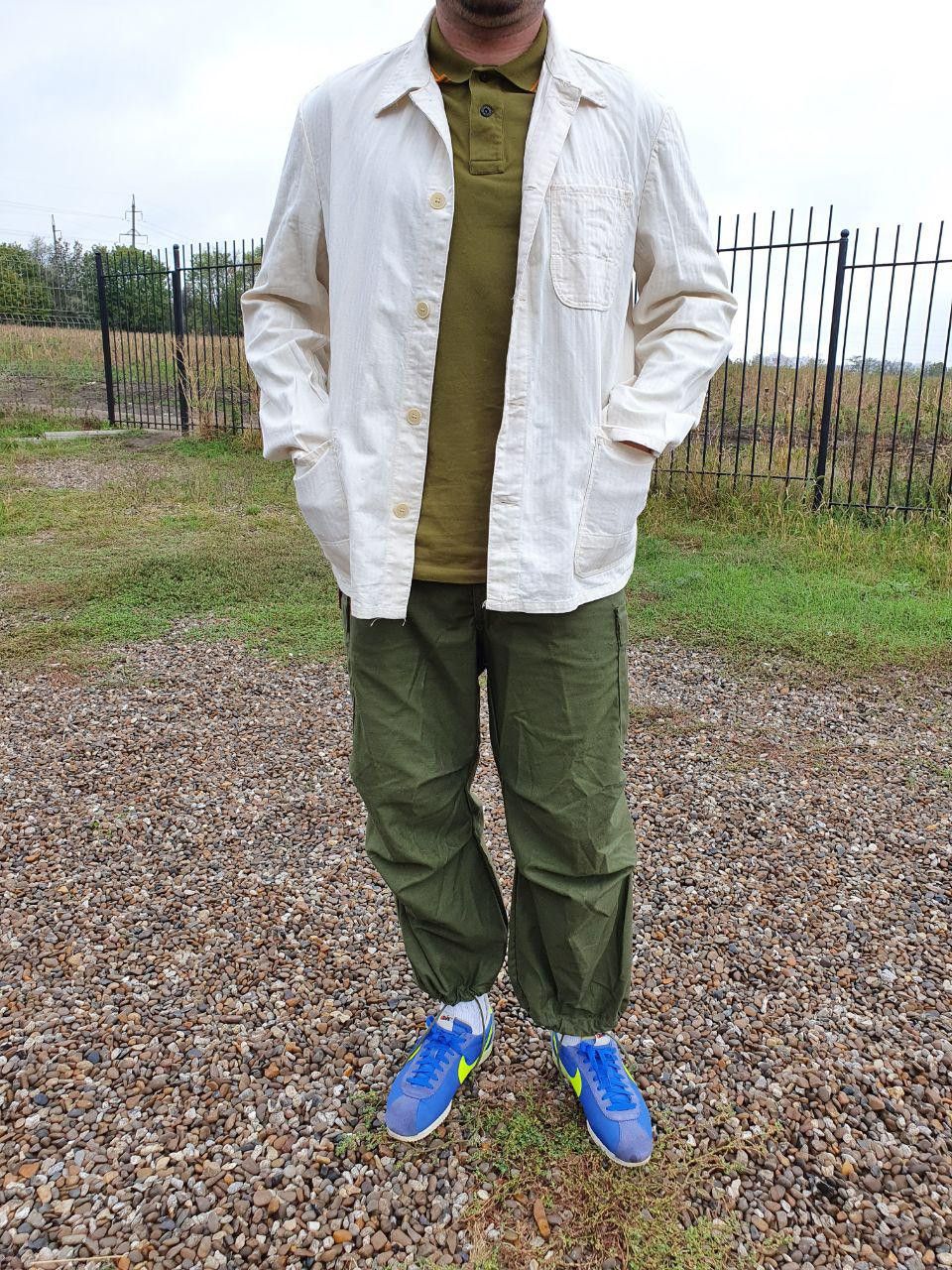 Le Laboureur × Vetra 60s Off White Vintage Worker Moleskine Chore Jacket Size US L / EU 52-54 / 3 - 2 Thumbnail