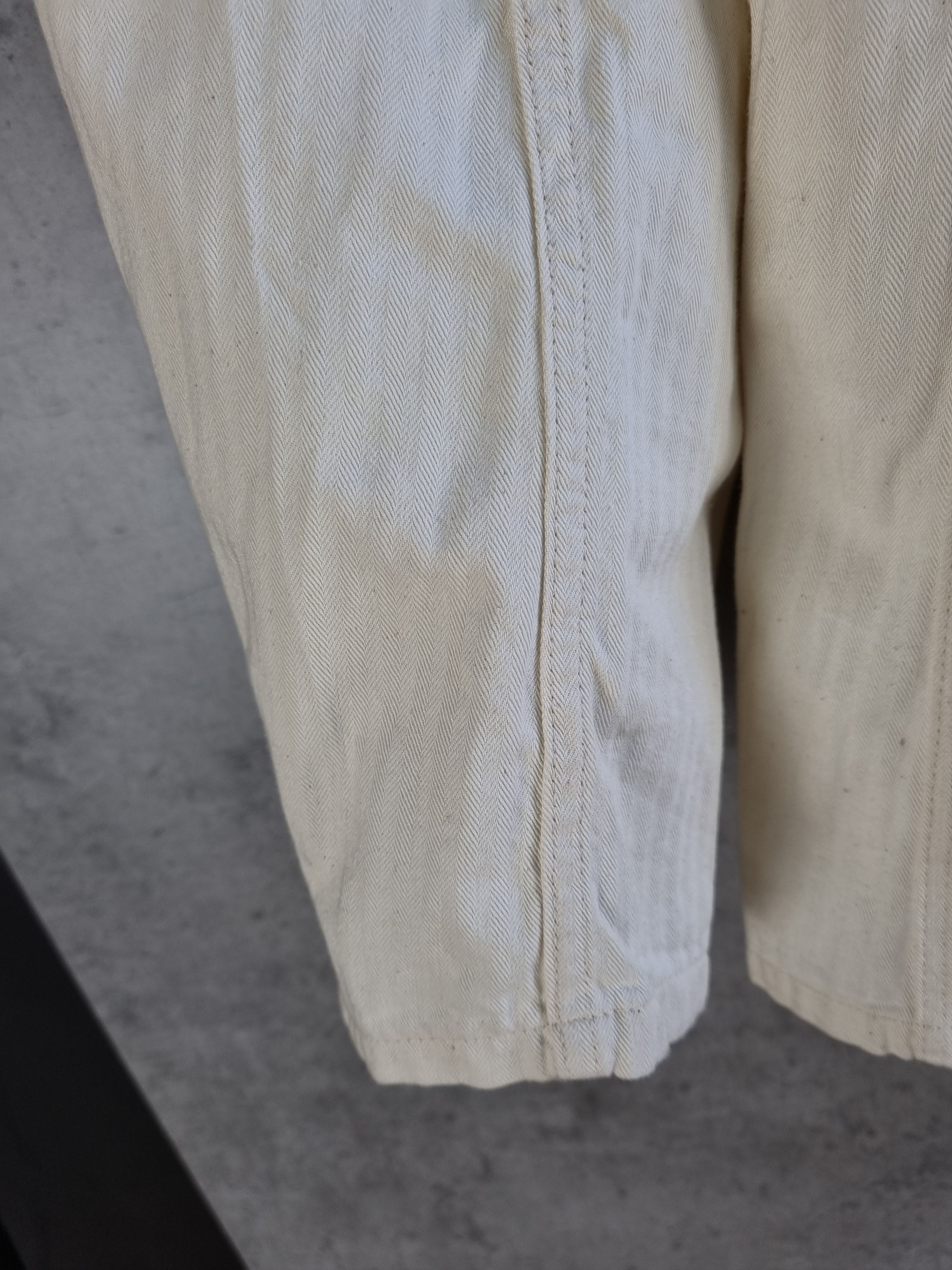 Le Laboureur × Vetra 60s Off White Vintage Worker Moleskine Chore Jacket Size US L / EU 52-54 / 3 - 18 Thumbnail