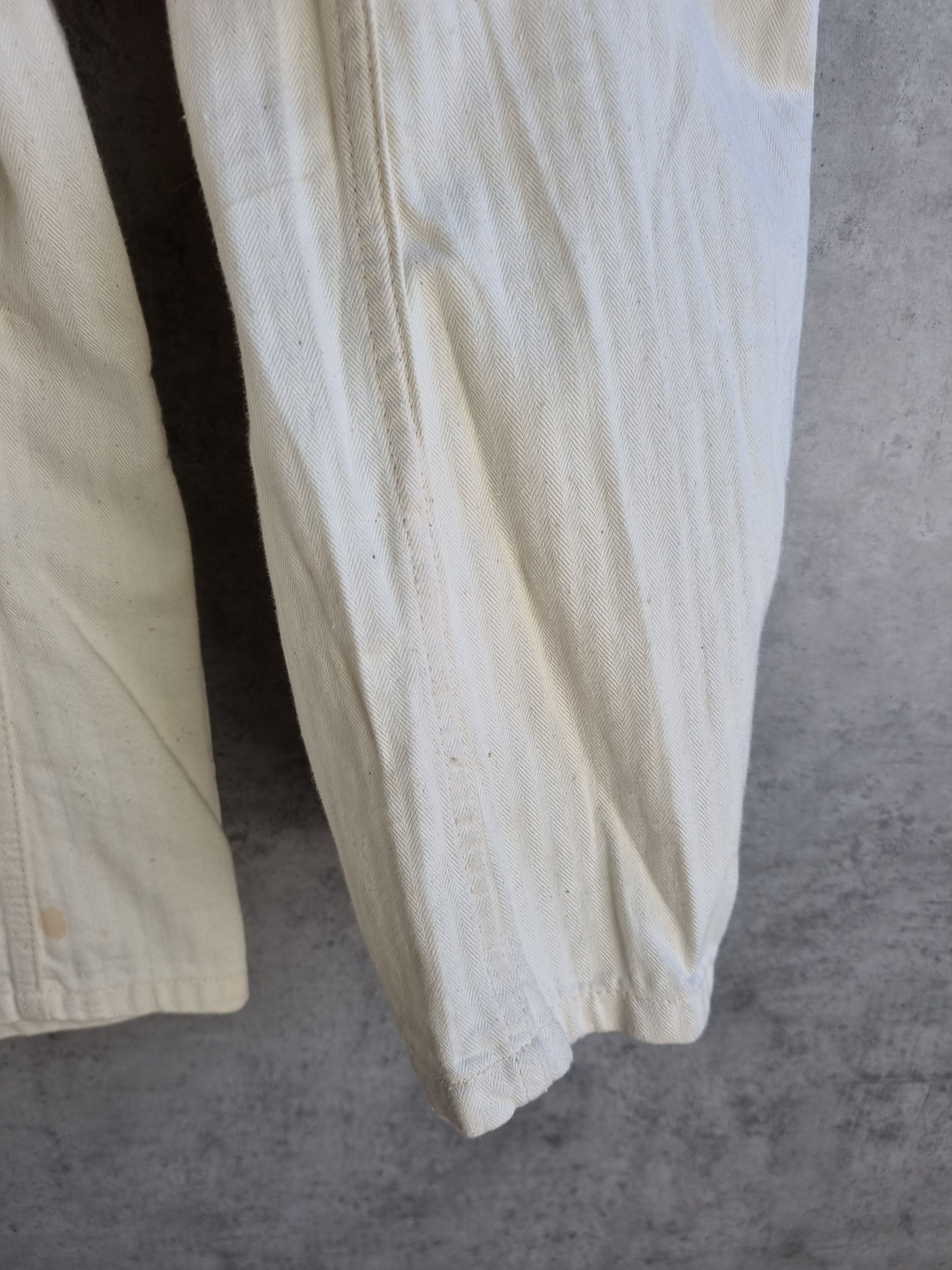 Le Laboureur × Vetra 60s Off White Vintage Worker Moleskine Chore Jacket Size US L / EU 52-54 / 3 - 17 Thumbnail
