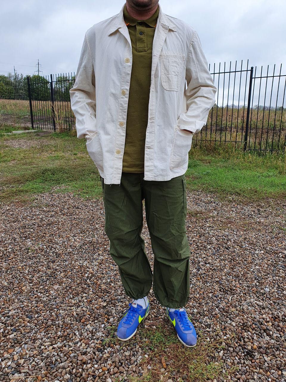 Le Laboureur × Vetra 60s Off White Vintage Worker Moleskine Chore Jacket Size US L / EU 52-54 / 3 - 21 Thumbnail
