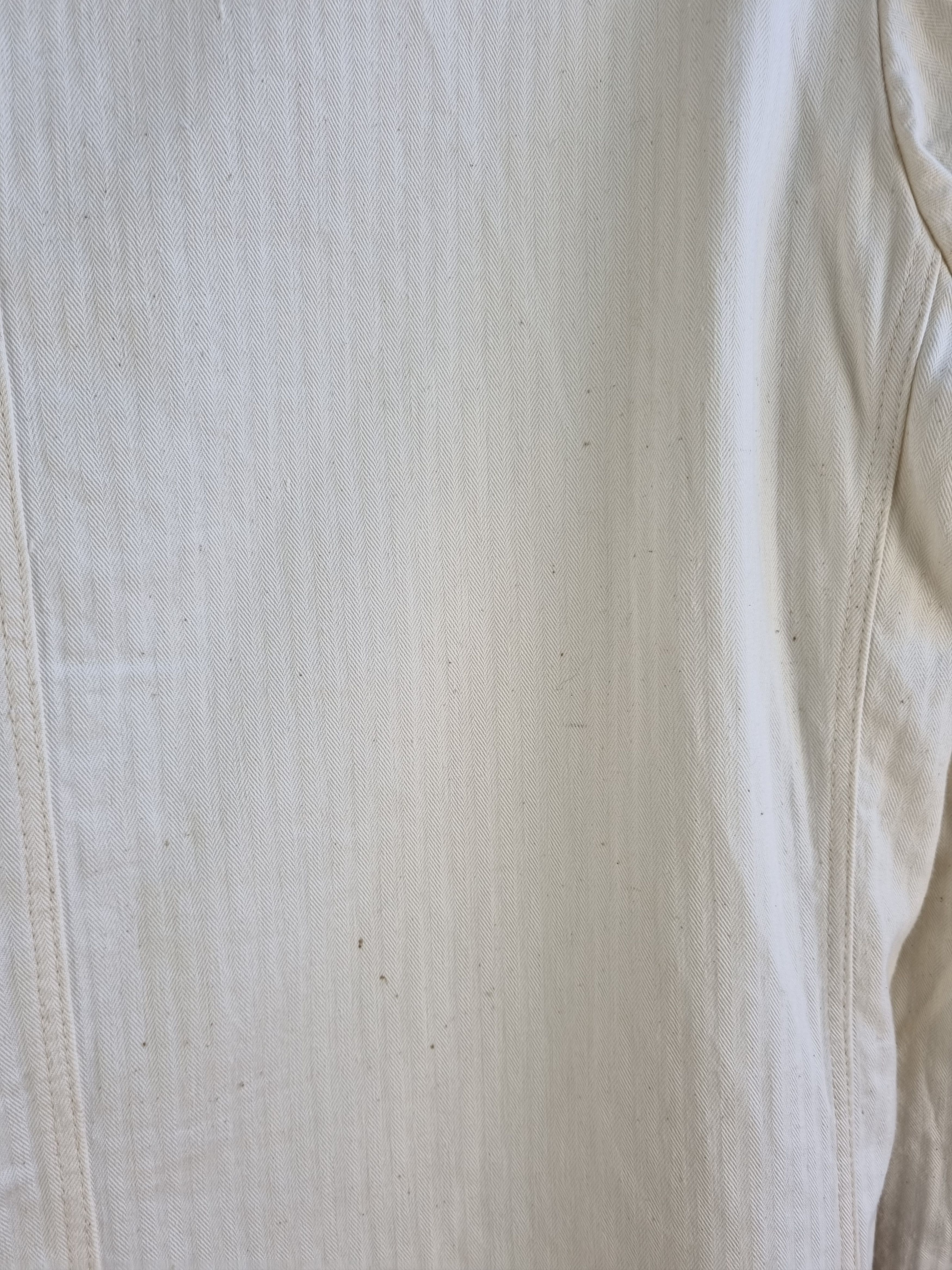Le Laboureur × Vetra 60s Off White Vintage Worker Moleskine Chore Jacket Size US L / EU 52-54 / 3 - 14 Thumbnail