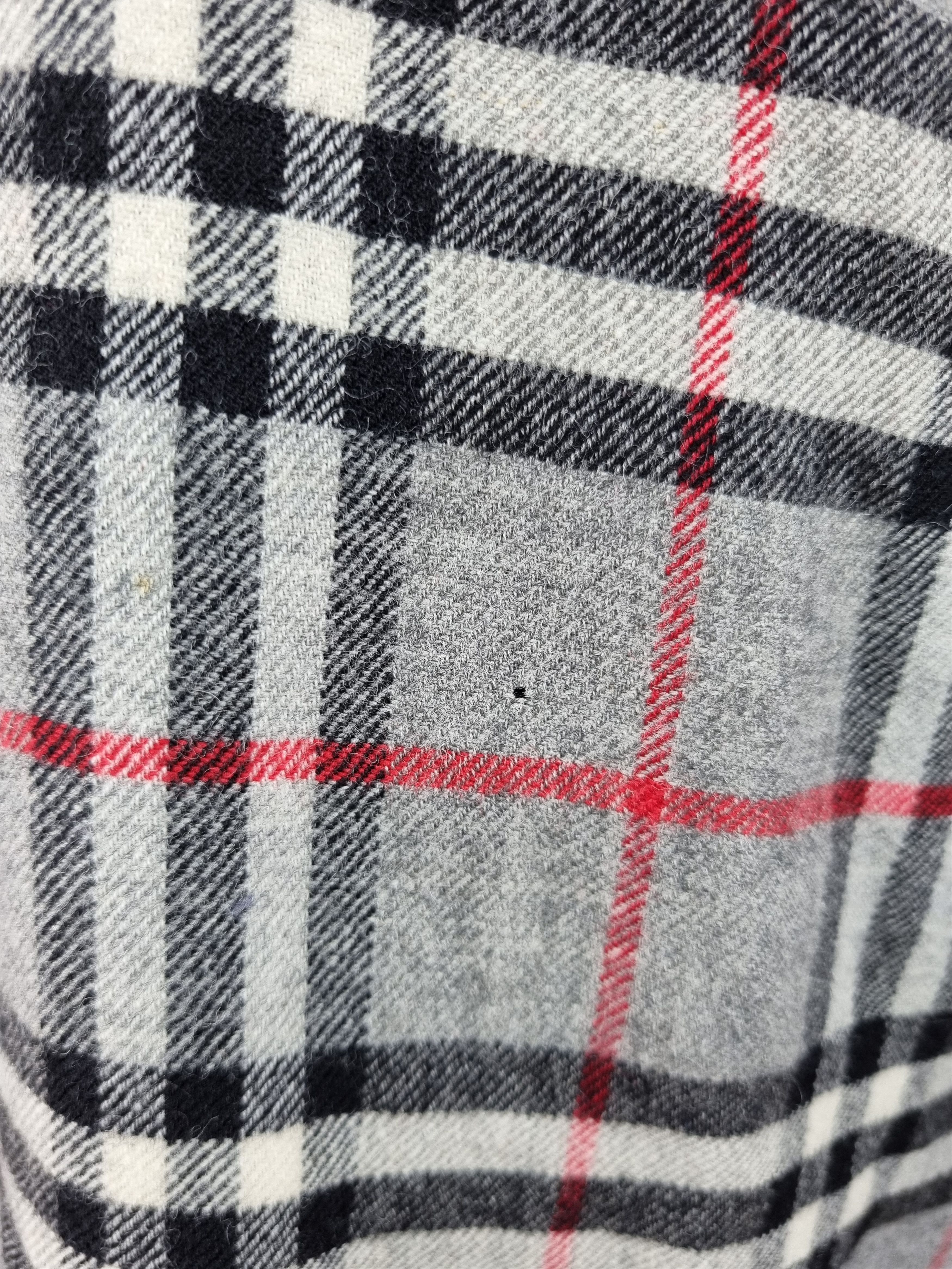 Burberry × Burberry Prorsum × Vintage 80s Flannel Burberrys Wool Shirt Made in England Size US S / EU 44-46 / 1 - 15 Thumbnail