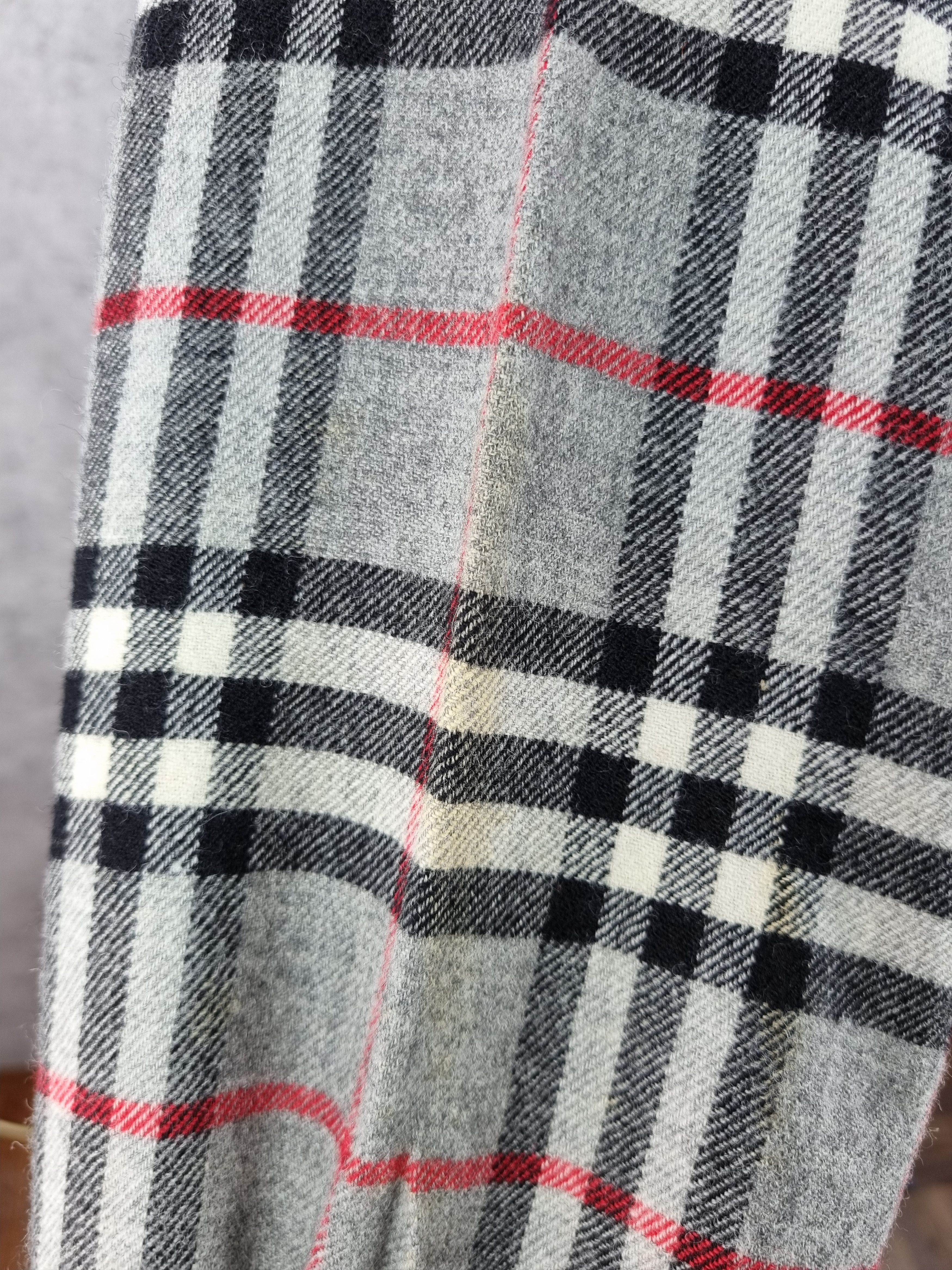 Burberry × Burberry Prorsum × Vintage 80s Flannel Burberrys Wool Shirt Made in England Size US S / EU 44-46 / 1 - 11 Thumbnail
