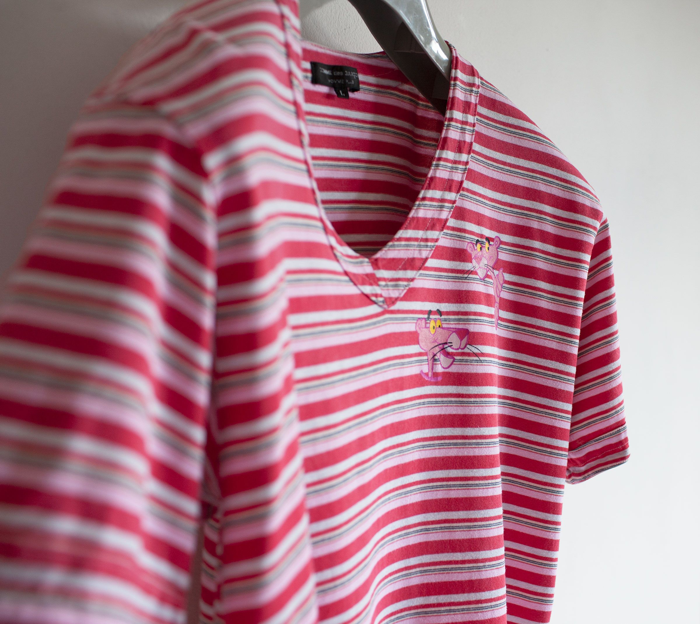 Comme des Garcons Homme Plus SS2005 COMME des GARÇONS HOMME PLUS PINK PANTHER T-SHIRT Size US L / EU 52-54 / 3 - 3 Thumbnail