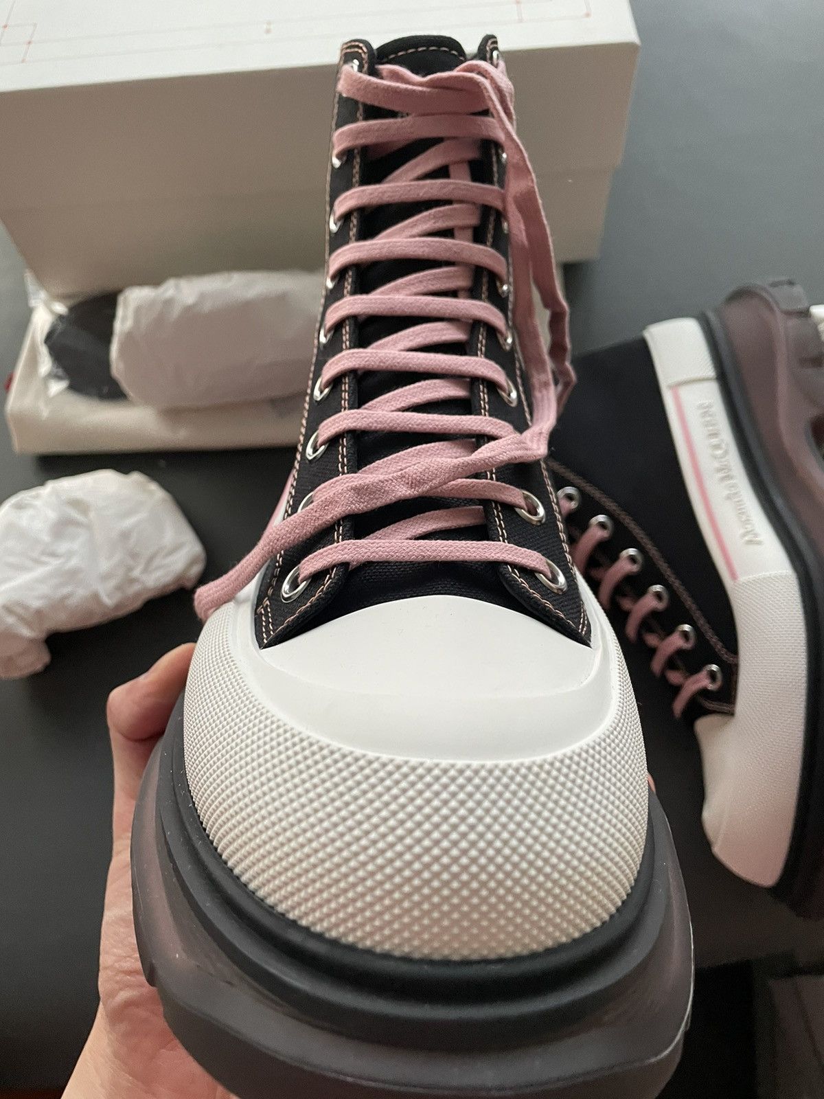 Alexander McQueen × MCQ Super Rare Limited Edition Runway Brand New Rare Tread Boots Size US 11 / EU 44 - 19 Thumbnail