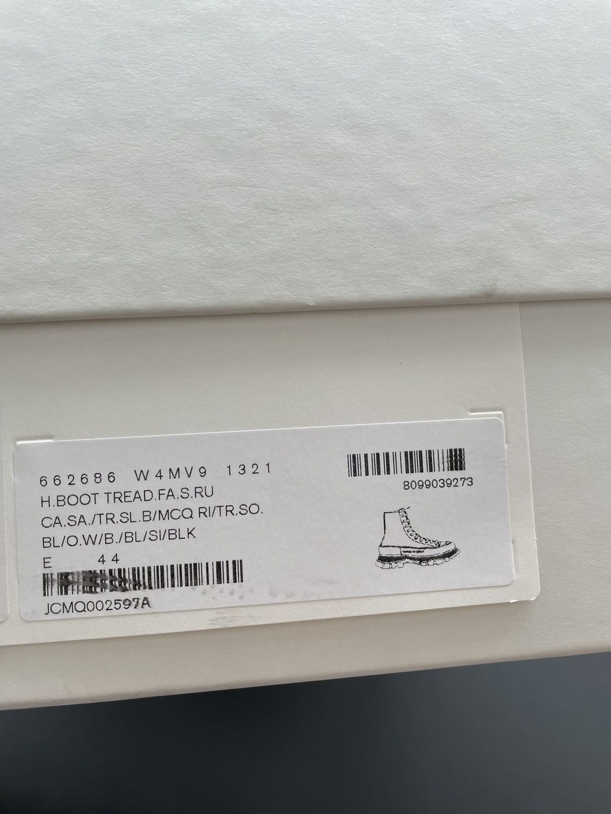 Alexander McQueen × MCQ Super Rare Limited Edition Runway Brand New Rare Tread Boots Size US 11 / EU 44 - 10 Thumbnail