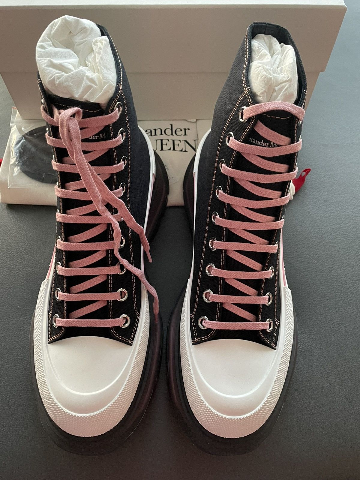 Alexander McQueen × MCQ Super Rare Limited Edition Runway Brand New Rare Tread Boots Size US 11 / EU 44 - 3 Thumbnail