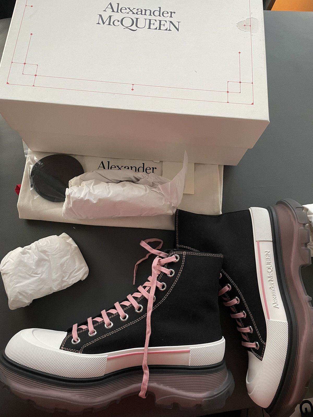 Alexander McQueen × MCQ Super Rare Limited Edition Runway Brand New Rare Tread Boots Size US 11 / EU 44 - 23 Thumbnail