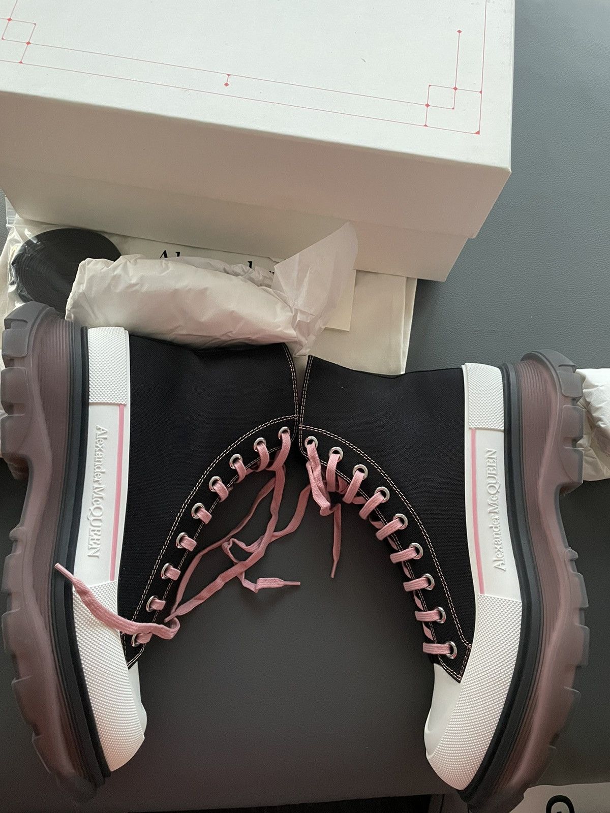 Alexander McQueen × MCQ Super Rare Limited Edition Runway Brand New Rare Tread Boots Size US 11 / EU 44 - 18 Thumbnail