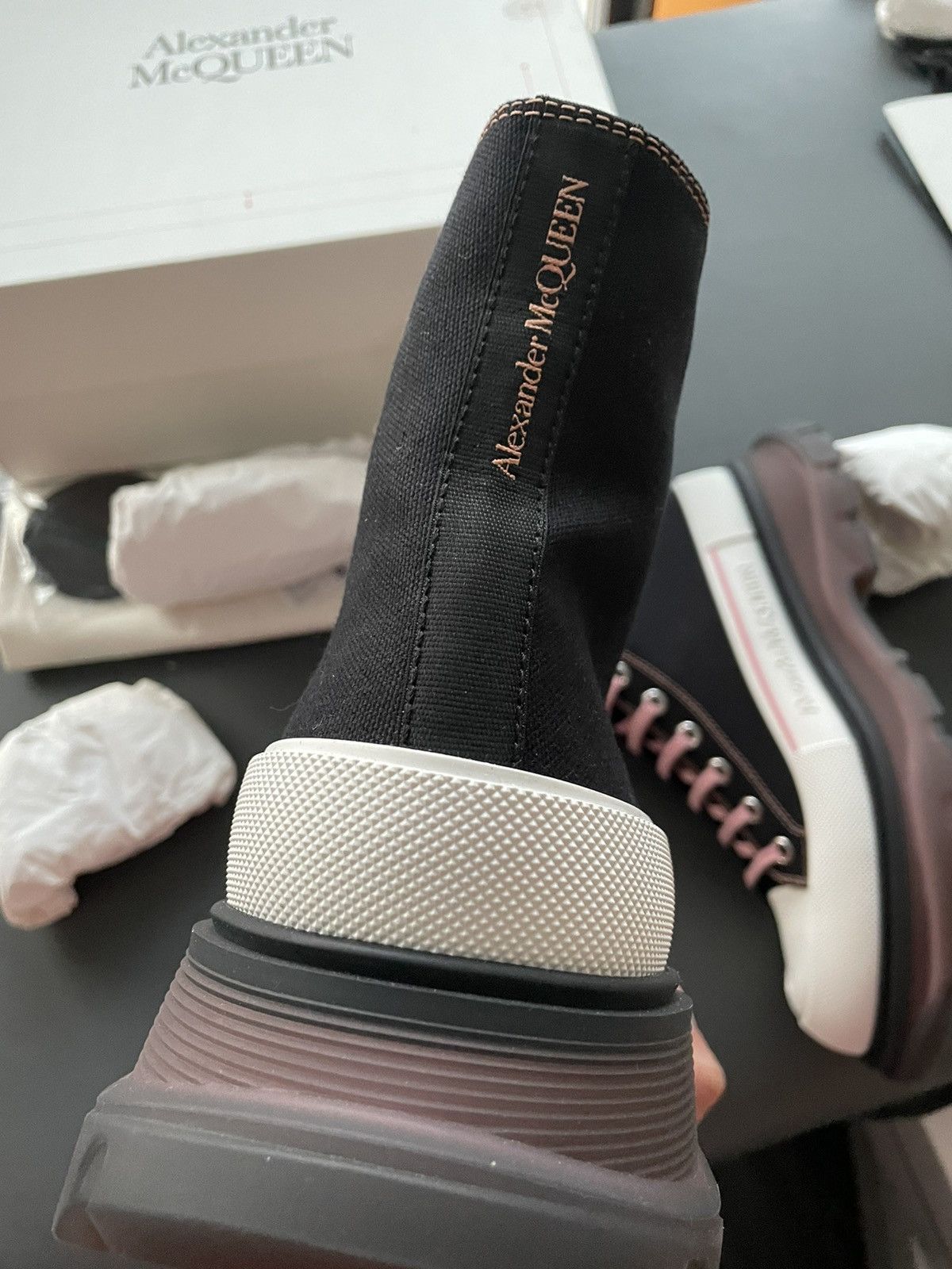 Alexander McQueen × MCQ Super Rare Limited Edition Runway Brand New Rare Tread Boots Size US 11 / EU 44 - 22 Thumbnail