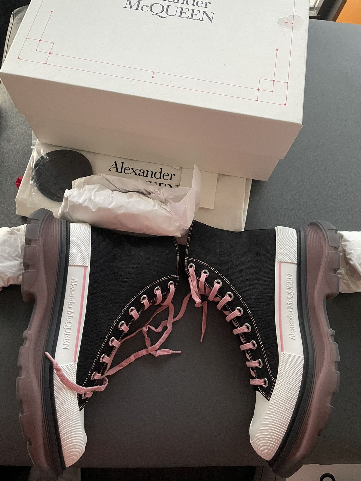 Alexander McQueen × MCQ Super Rare Limited Edition Runway Brand New Rare Tread Boots Size US 11 / EU 44 - 17 Thumbnail