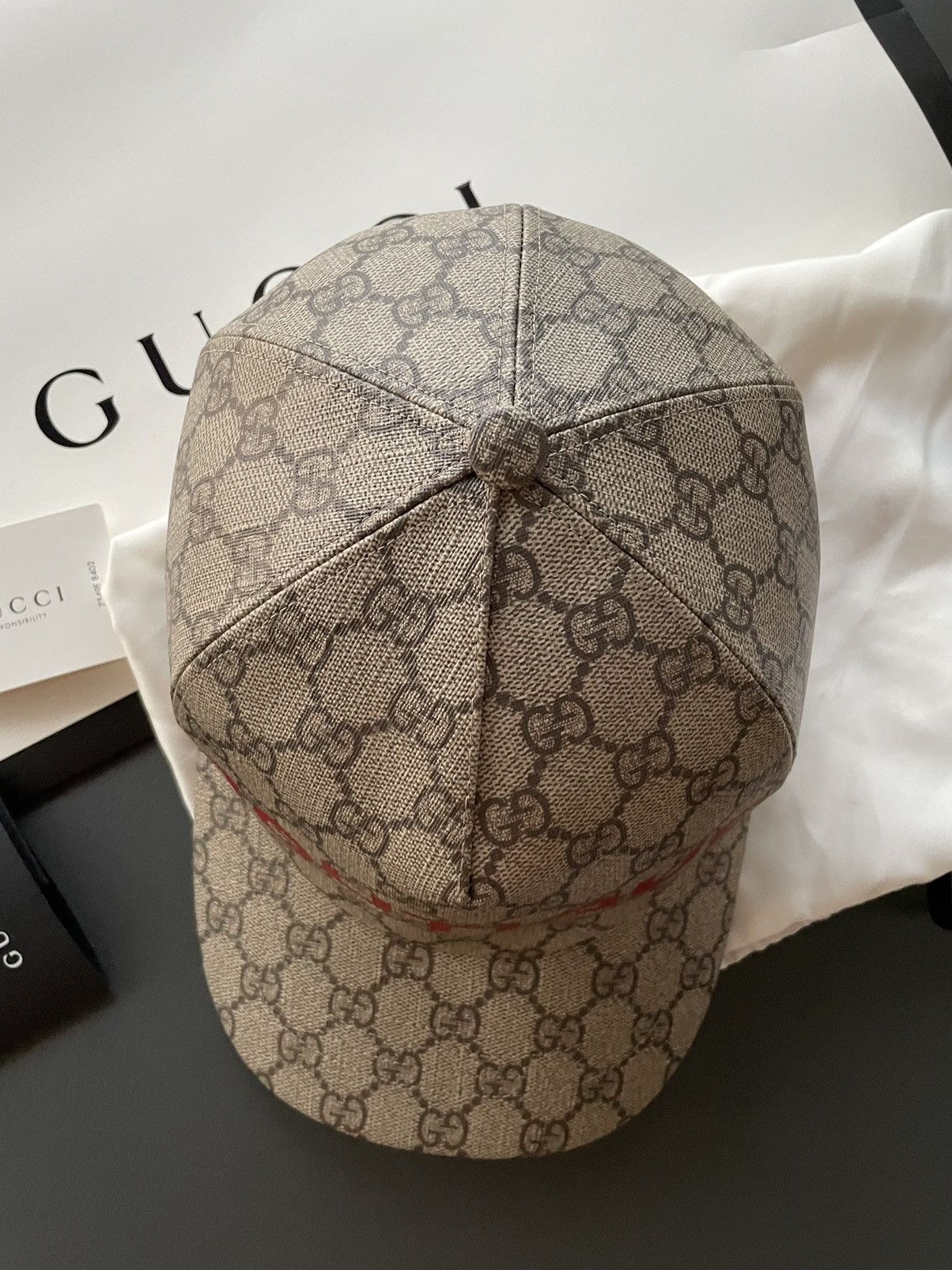 Gucci Rare Brand New Super Runway Limited Edition GG Logo Hat Size ONE SIZE - 19 Thumbnail