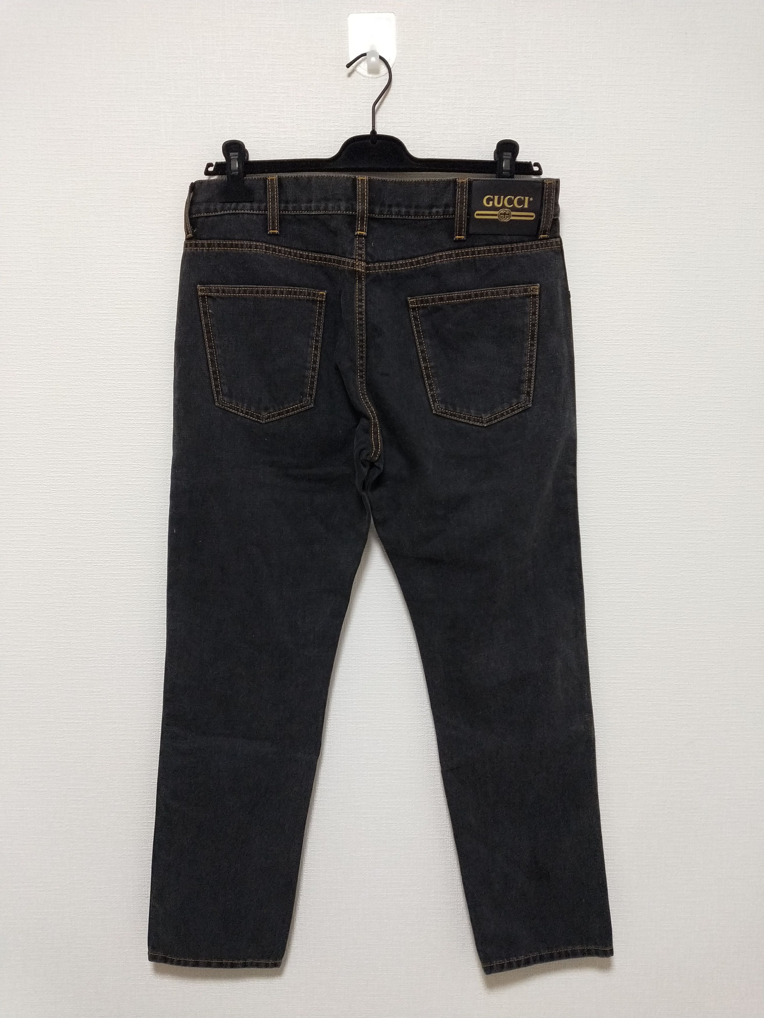 Gucci Embroidered Tapered Jeans Size US 34 / EU 50 - 2 Thumbnail