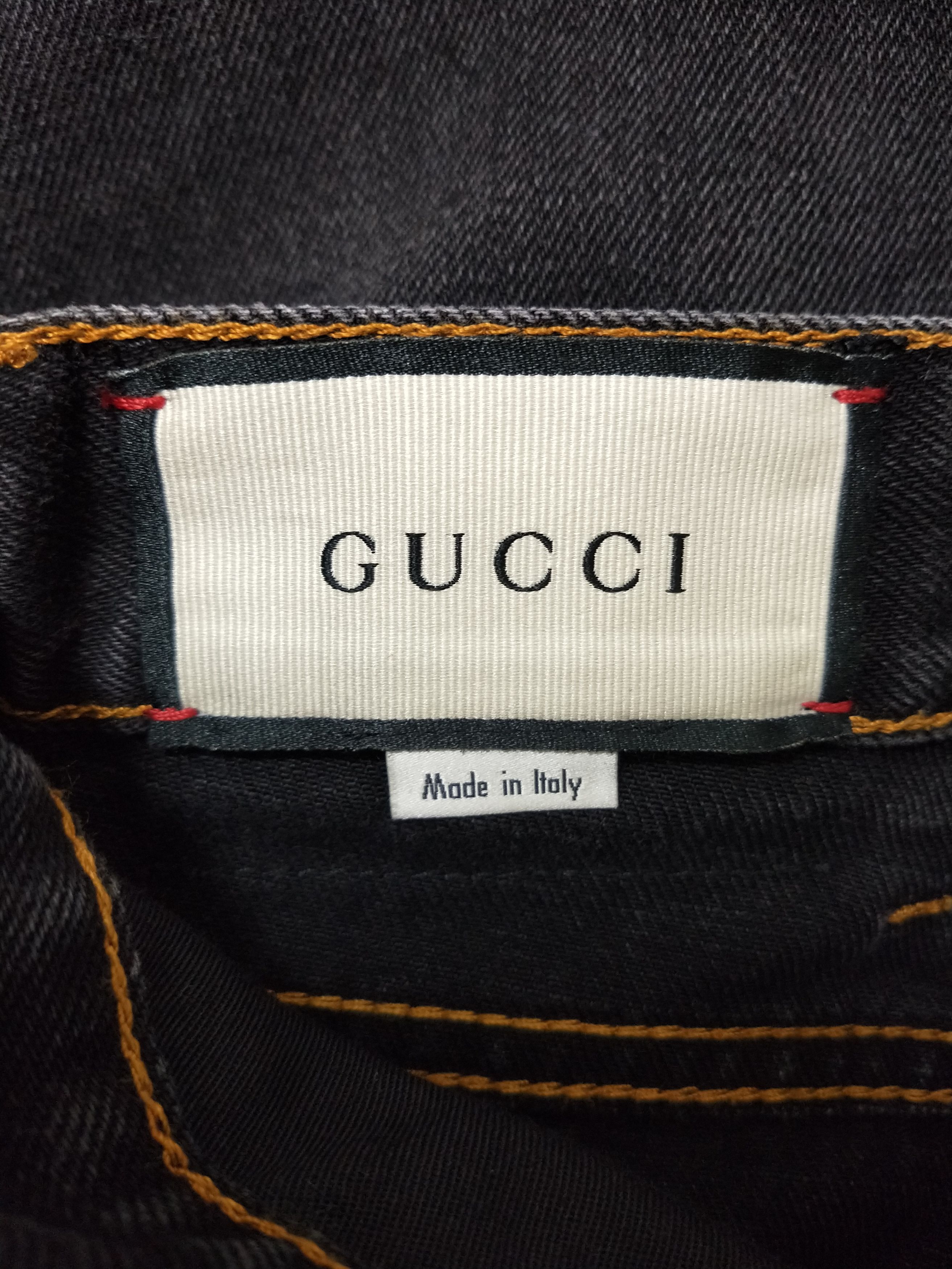 Gucci Embroidered Tapered Jeans Size US 34 / EU 50 - 5 Thumbnail