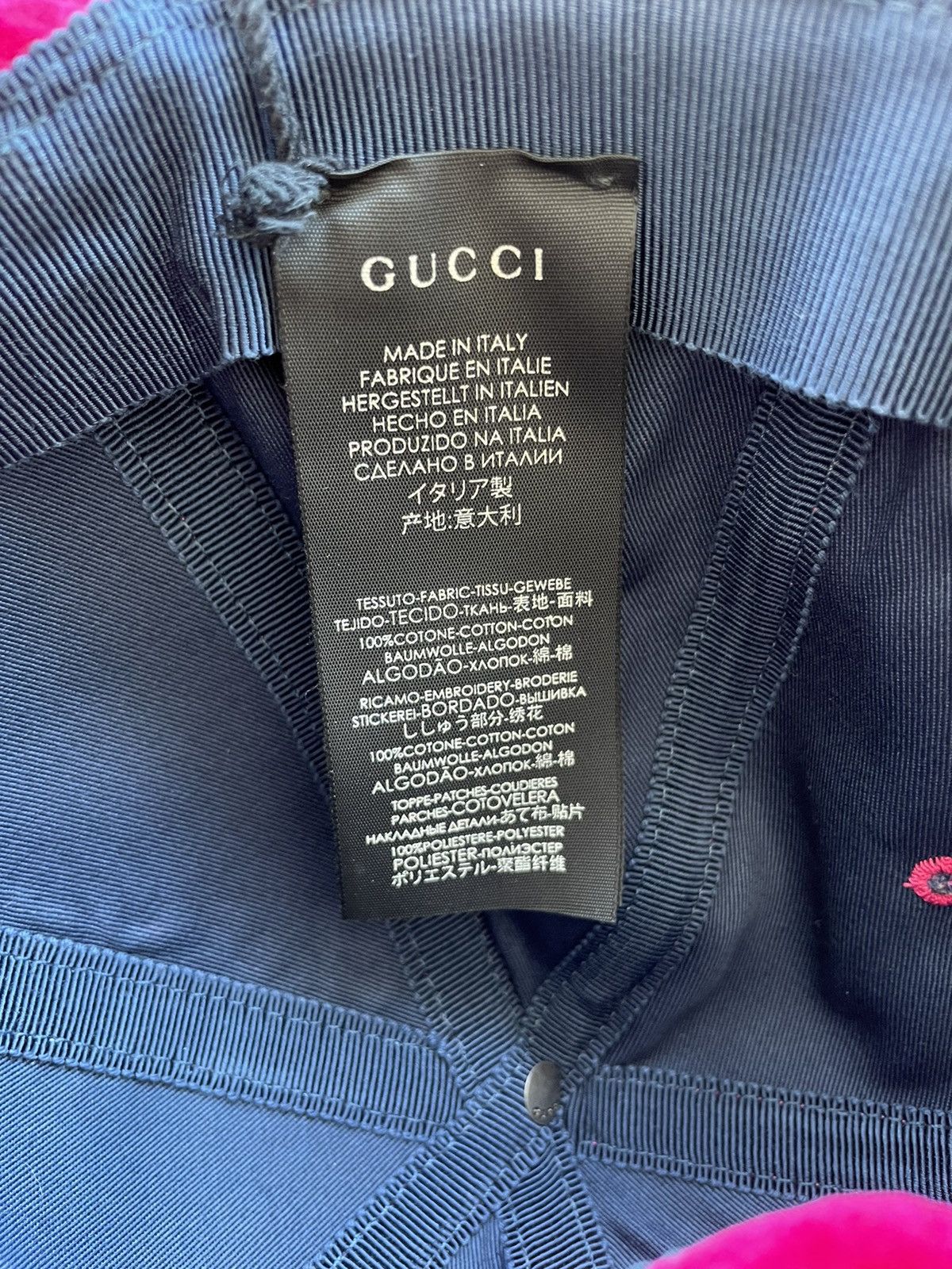 Gucci × New York Yankees Super Rare Brand NEW Runway Velvet Gucci x Yankees Logo Hat Size ONE SIZE - 11 Thumbnail