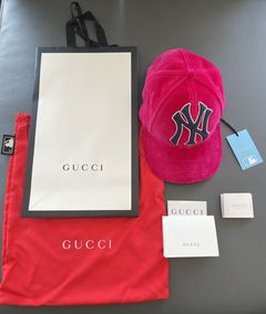 Gucci X Mlb Ny Yankees Embroidered Single Breasted Wool Blend