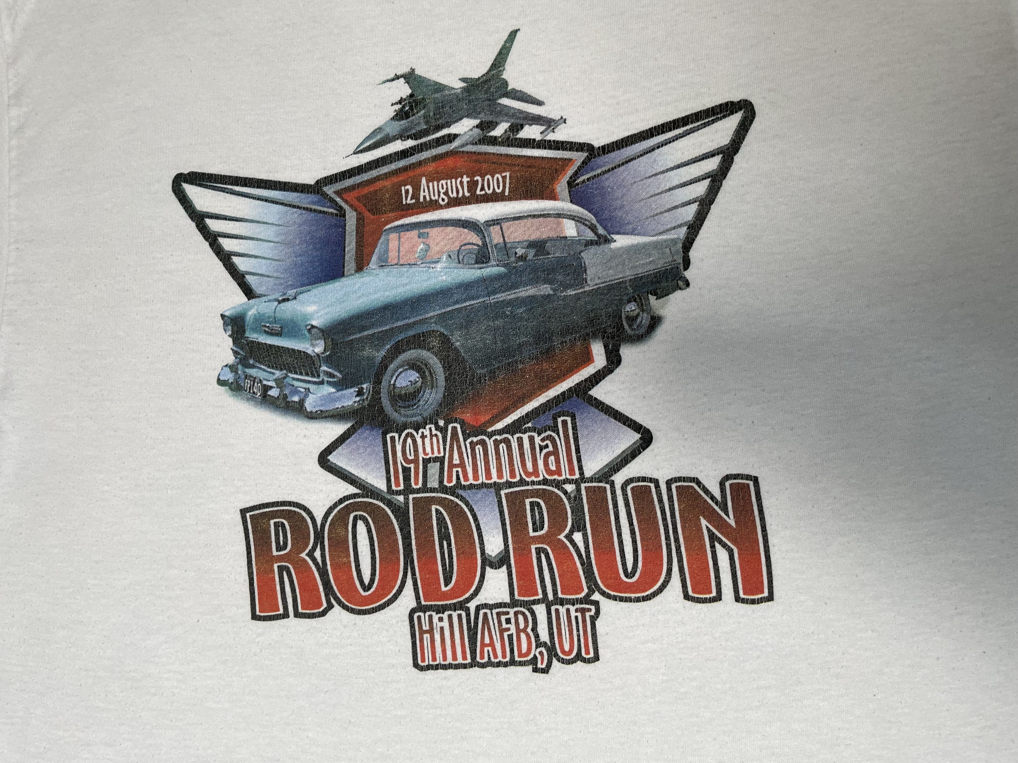 Vintage 19th Annual Rod Run Vintage Tshirt Size US L / EU 52-54 / 3 - 5 Thumbnail