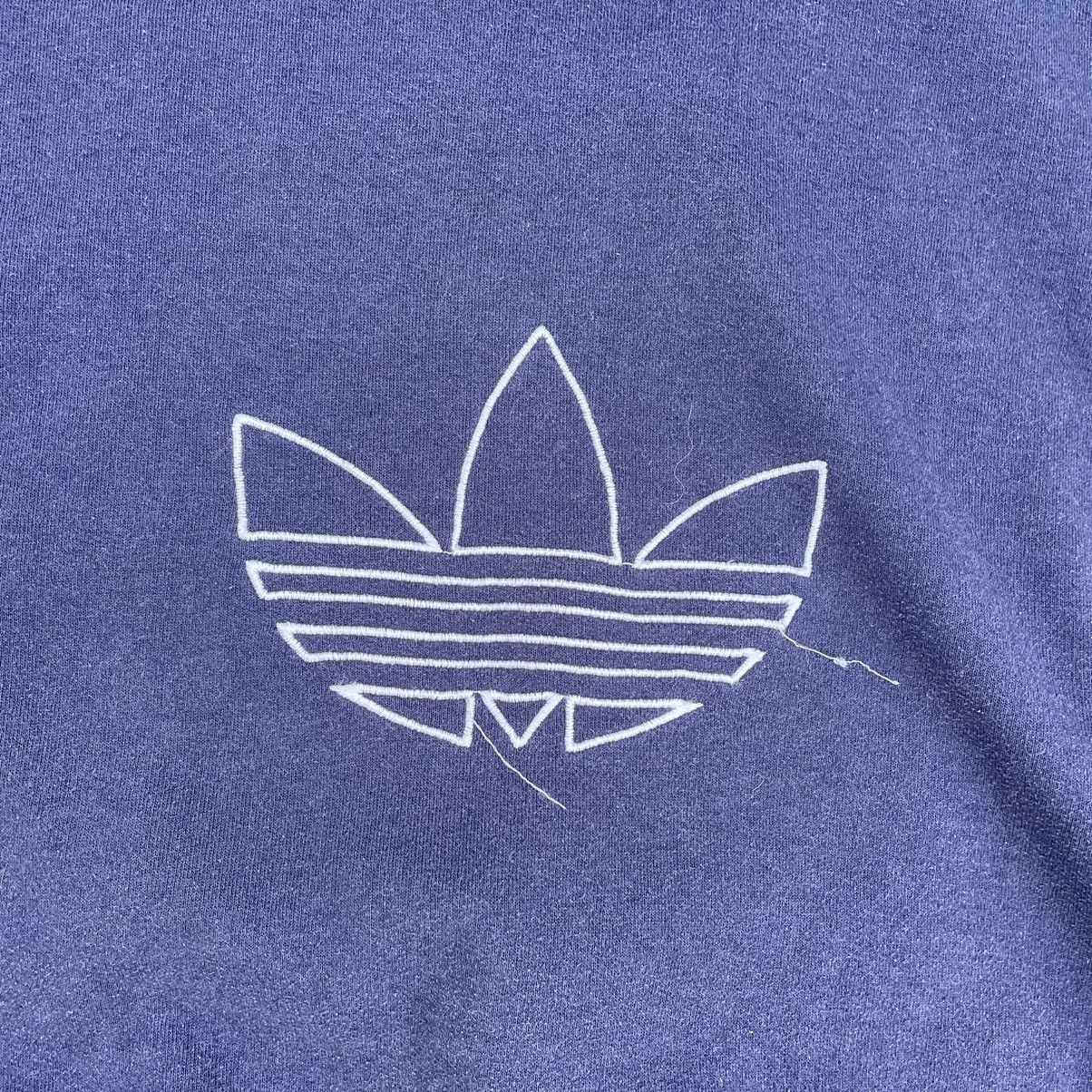 Adidas × Vintage Vintage Adidas Hoodie Big Logo 90s Streetwear Y2K Sweater Size US XL / EU 56 / 4 - 3 Thumbnail