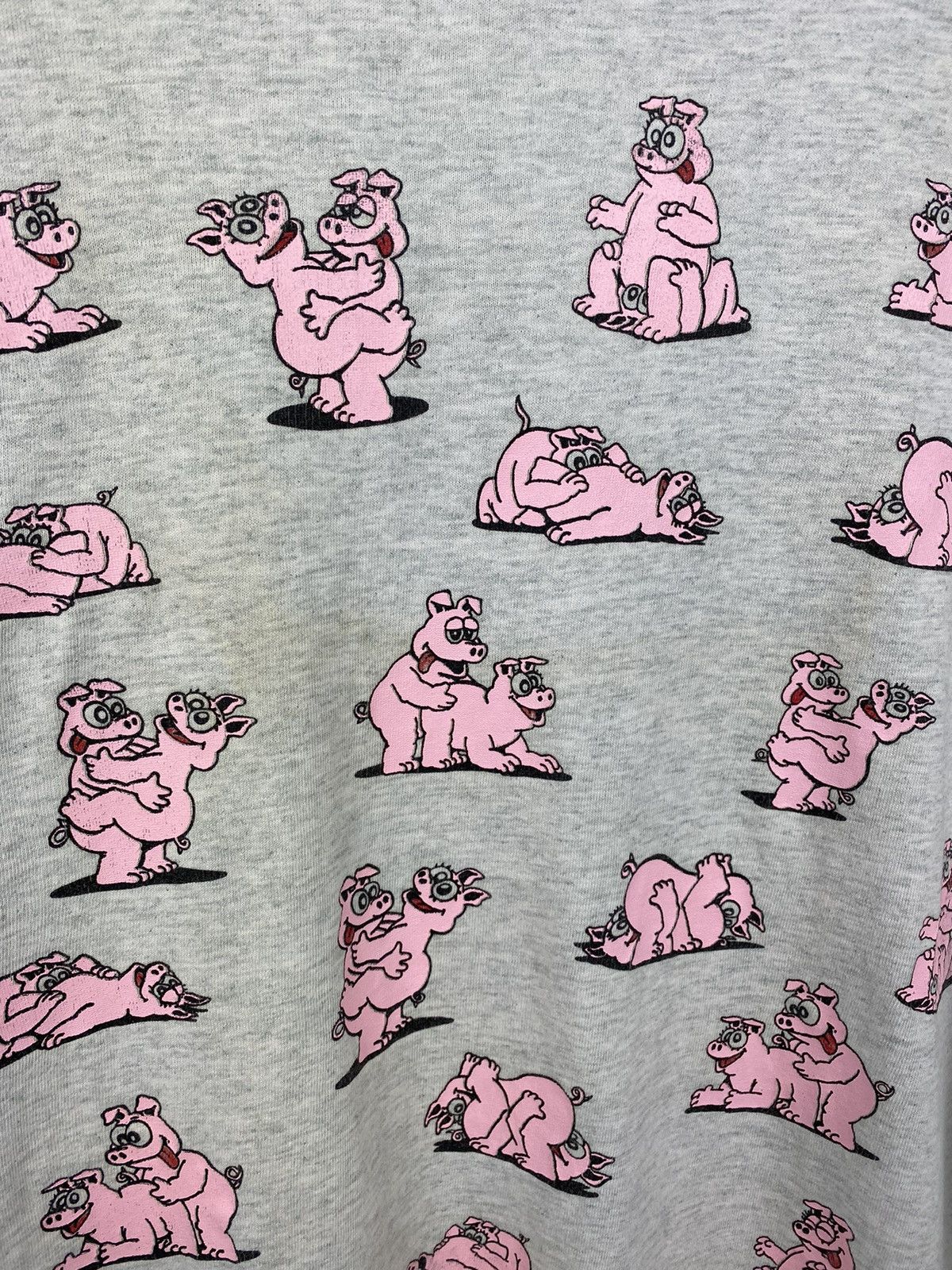 Vintage Vintage 1991 Funny Sex Position Pig T Shirt Y2K Porn Star Size US XL / EU 56 / 4 - 11 Thumbnail