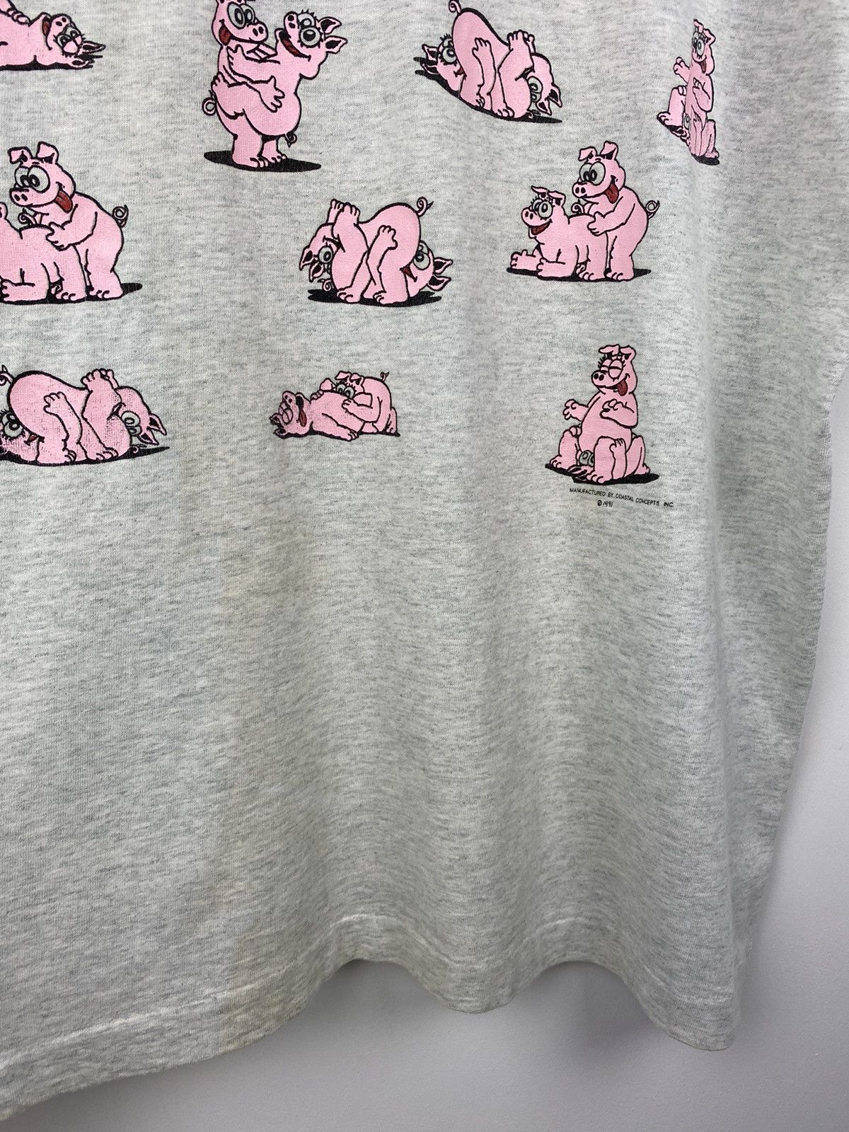 Vintage Vintage 1991 Funny Sex Position Pig T Shirt Y2K Porn Star Size US XL / EU 56 / 4 - 10 Thumbnail