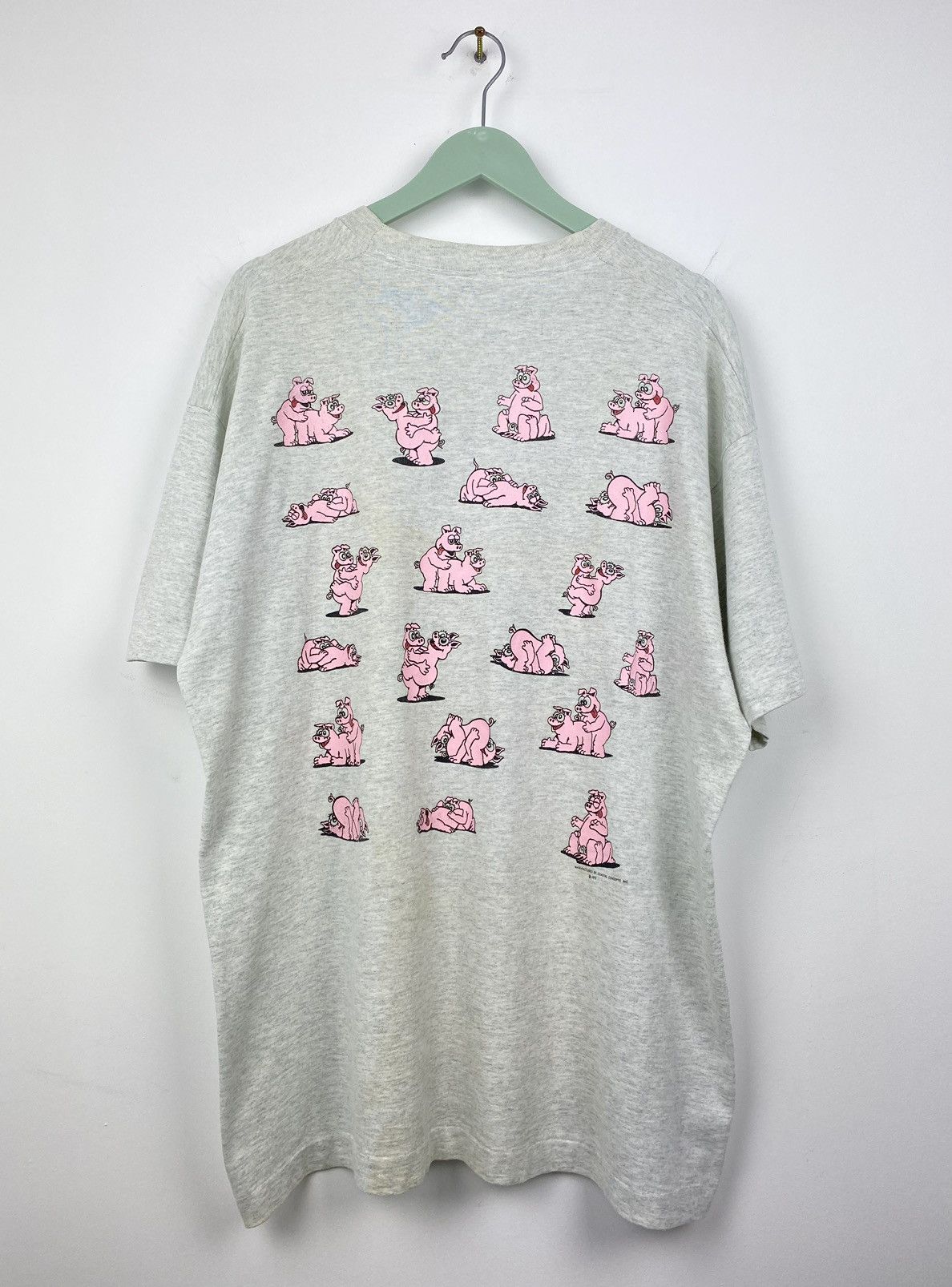 Vintage Vintage 1991 Funny Sex Position Pig T Shirt Y2K Porn Star Size US XL / EU 56 / 4 - 7 Thumbnail