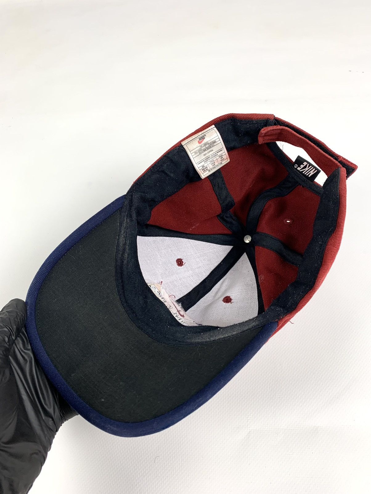Nike 90s Vintage Nike Athletic Embroidered Swoosh Red Cap Hat Size ONE SIZE - 10 Thumbnail