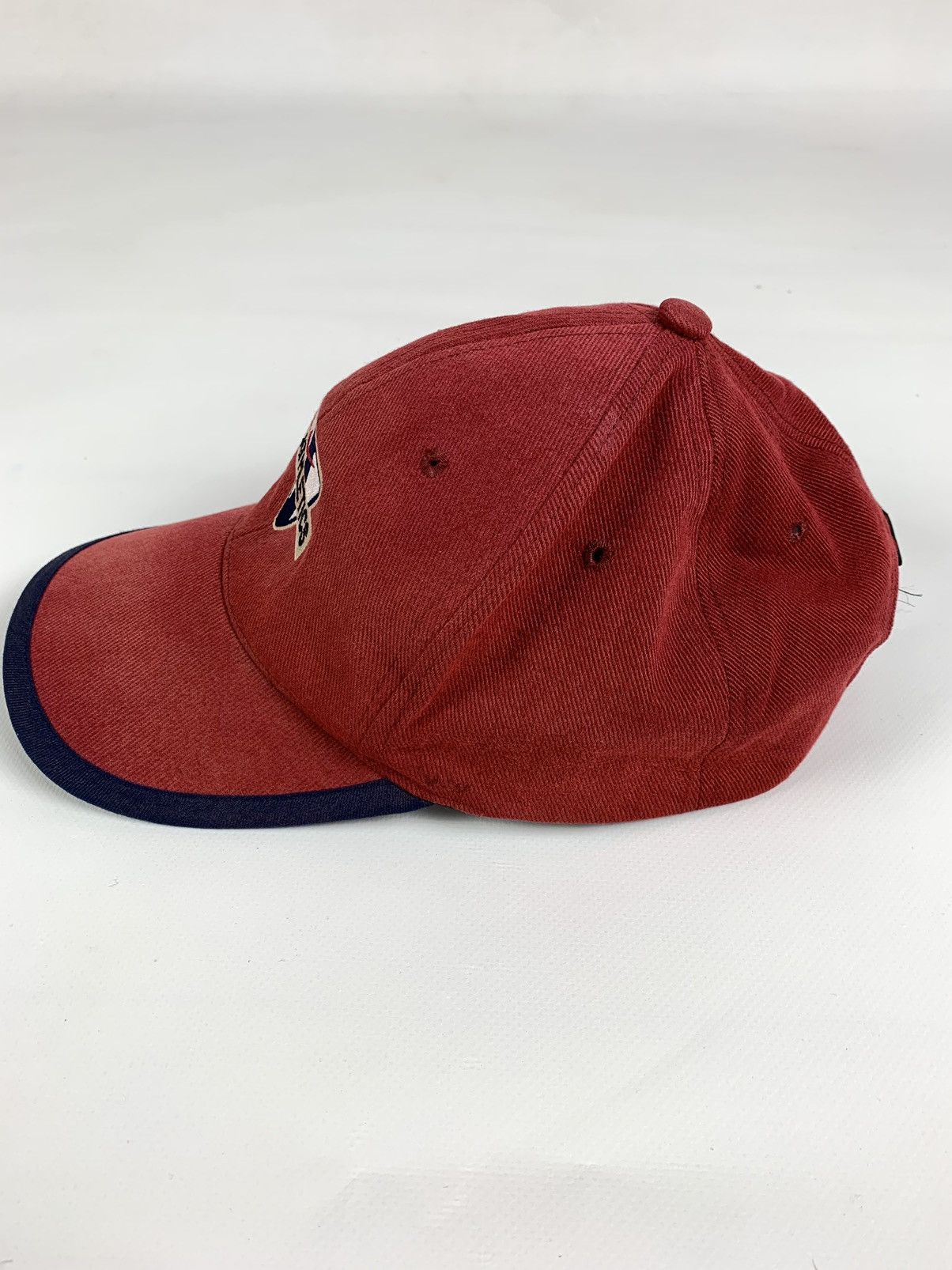 Nike 90s Vintage Nike Athletic Embroidered Swoosh Red Cap Hat Size ONE SIZE - 7 Thumbnail