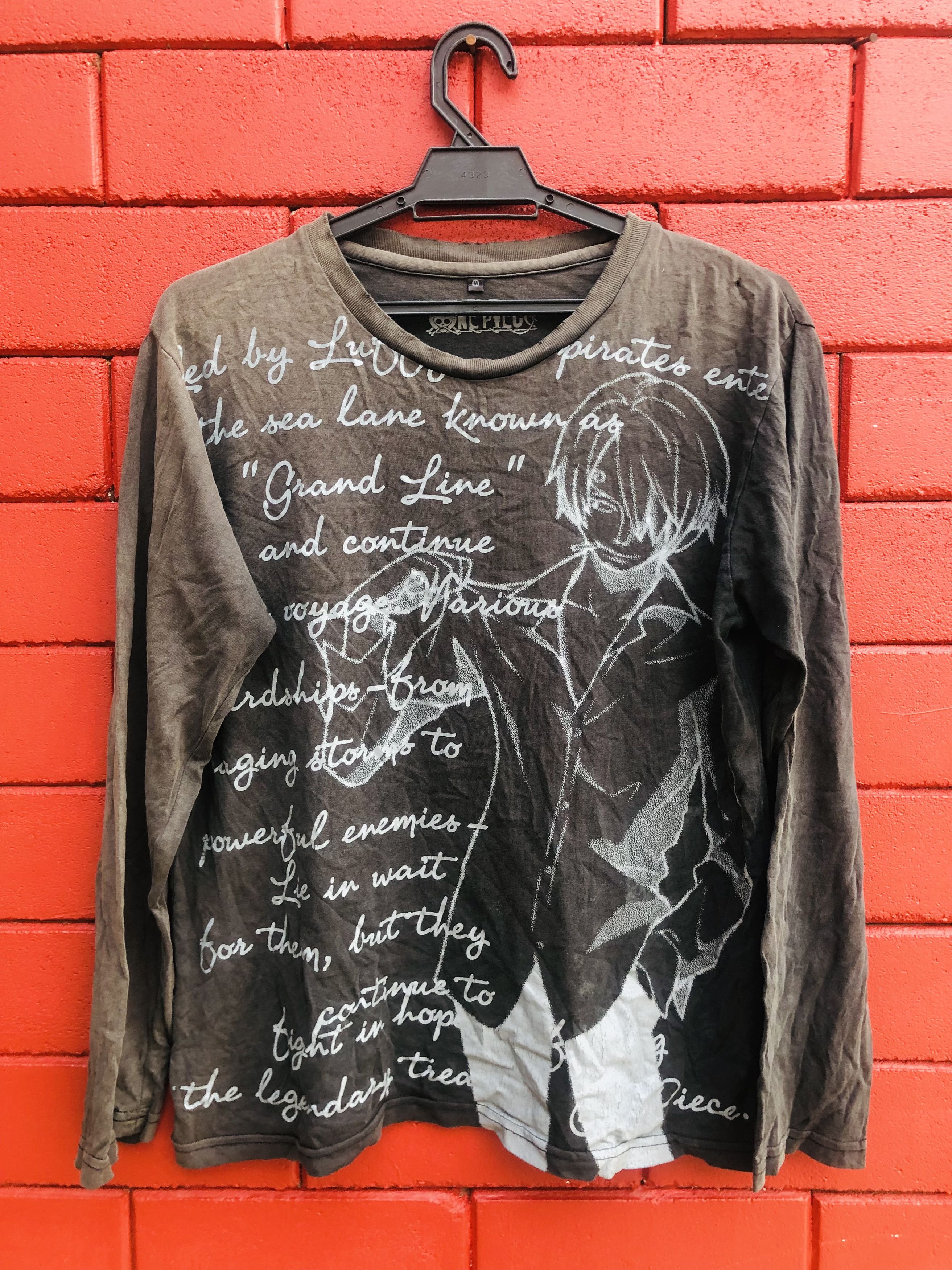 Vintage Sanji One Piece Famous Cartoon Japanese Shirt