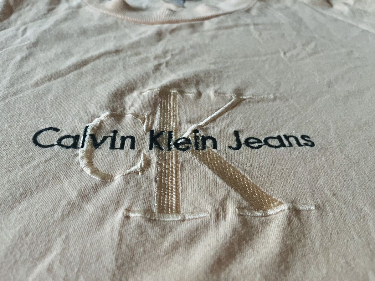 Calvin Klein × Vintage Vintage Calving Klein Embroidered CK Ted (Yellow) - Large Size US L / EU 52-54 / 3 - 4 Thumbnail