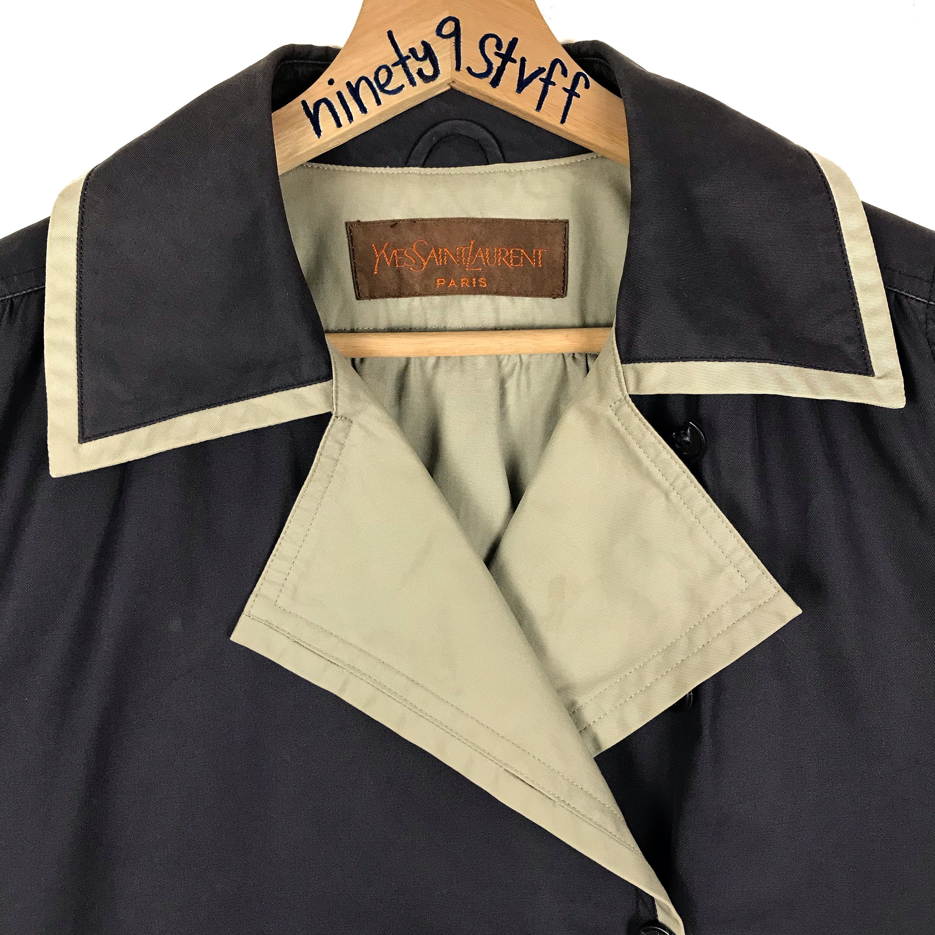 Yves Saint Laurent Last Drop❗️ Vintage Yves Saint Laurent Trench Coat Size US M / EU 48-50 / 2 - 5 Thumbnail