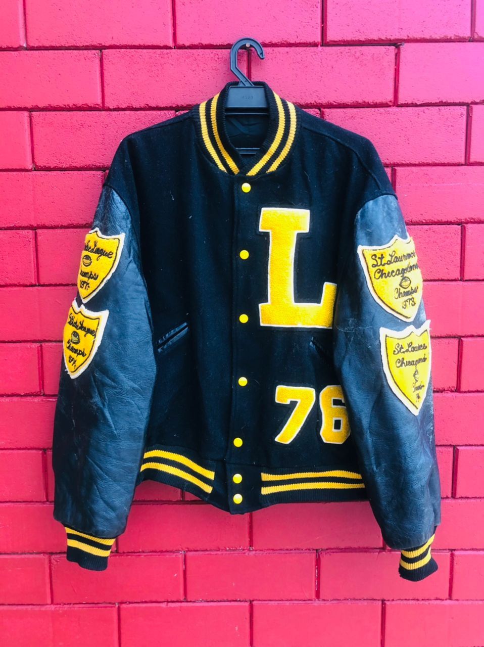 image of Butwin Varsity Jacket Designer Fashion Style, Men's (Size Large)