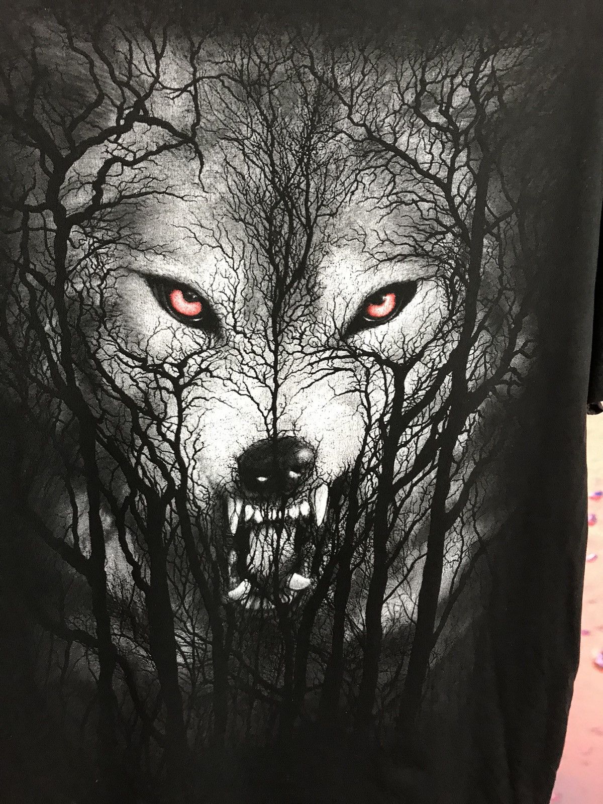 Vintage Vintage Wolf Animal streetwear tee Size US L / EU 52-54 / 3 - 3 Thumbnail