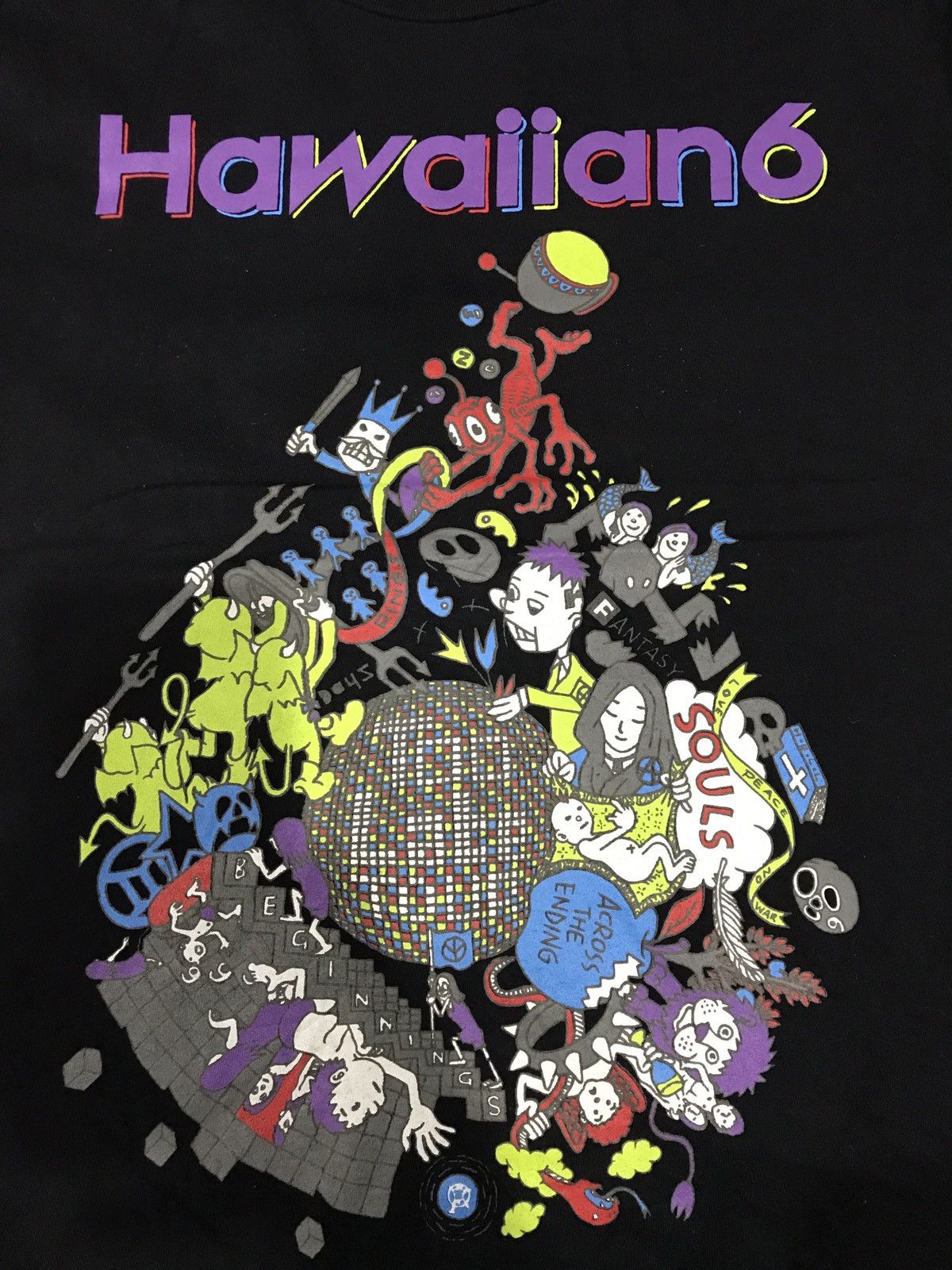 Other Vintage Hawaiian 6 Band Black Tee Size US S / EU 44-46 / 1 - 1 Thumbnail